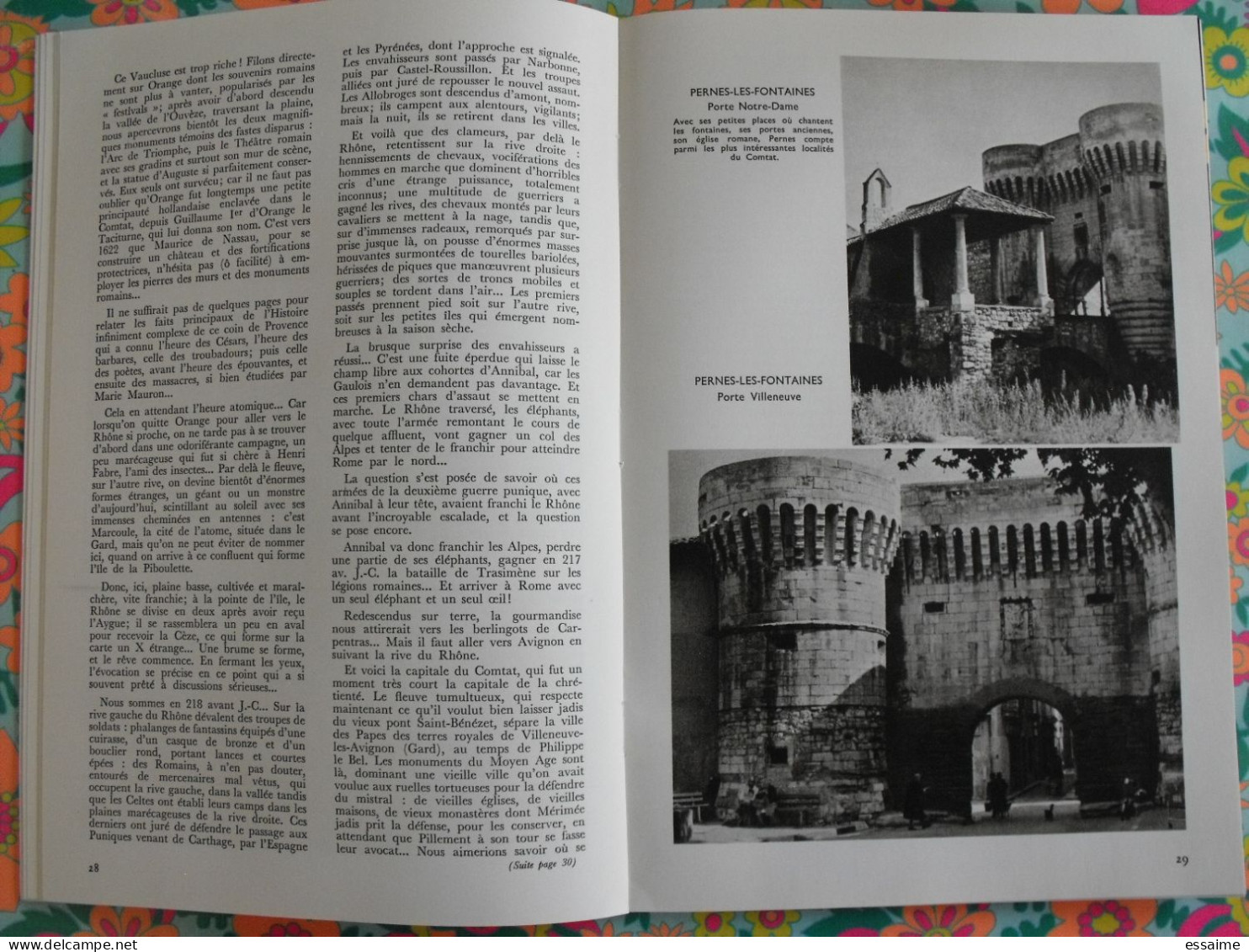 La France à table n° 146. 1970. Vaucluse. avignon orange vaison pernes malaucène cavaillon ventoux lubéron. gastronomie