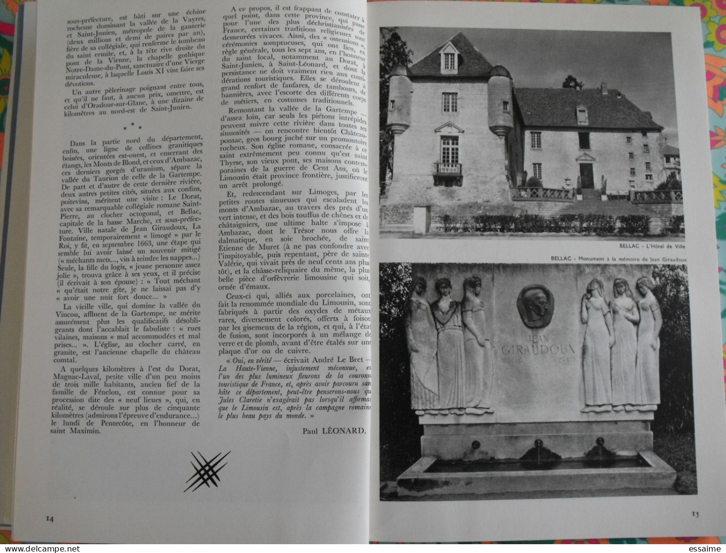 La France à table n° 168. 1973. Haute-Vienne. limoges solignac ambazac bellac chalus magnac-laval cieux. gastronomie