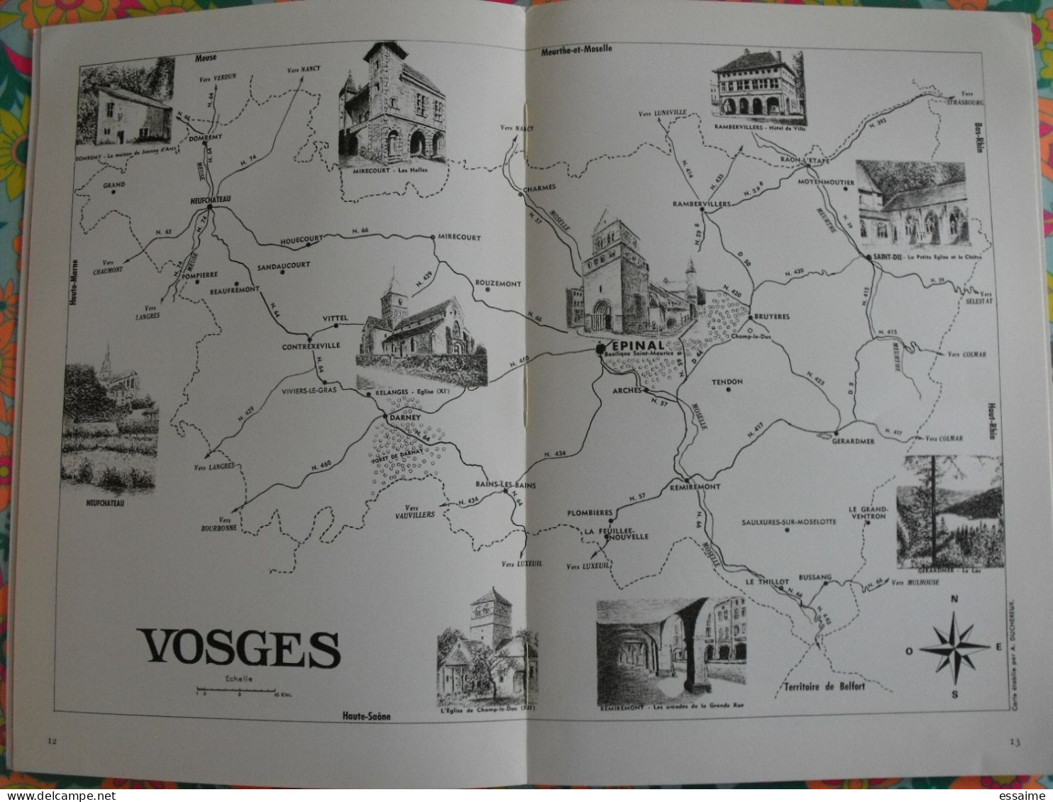 La France à table n° 121. 1966. Vosges. epinal domremy vittel contrexeville remiremont plombières bussang. gastronomie