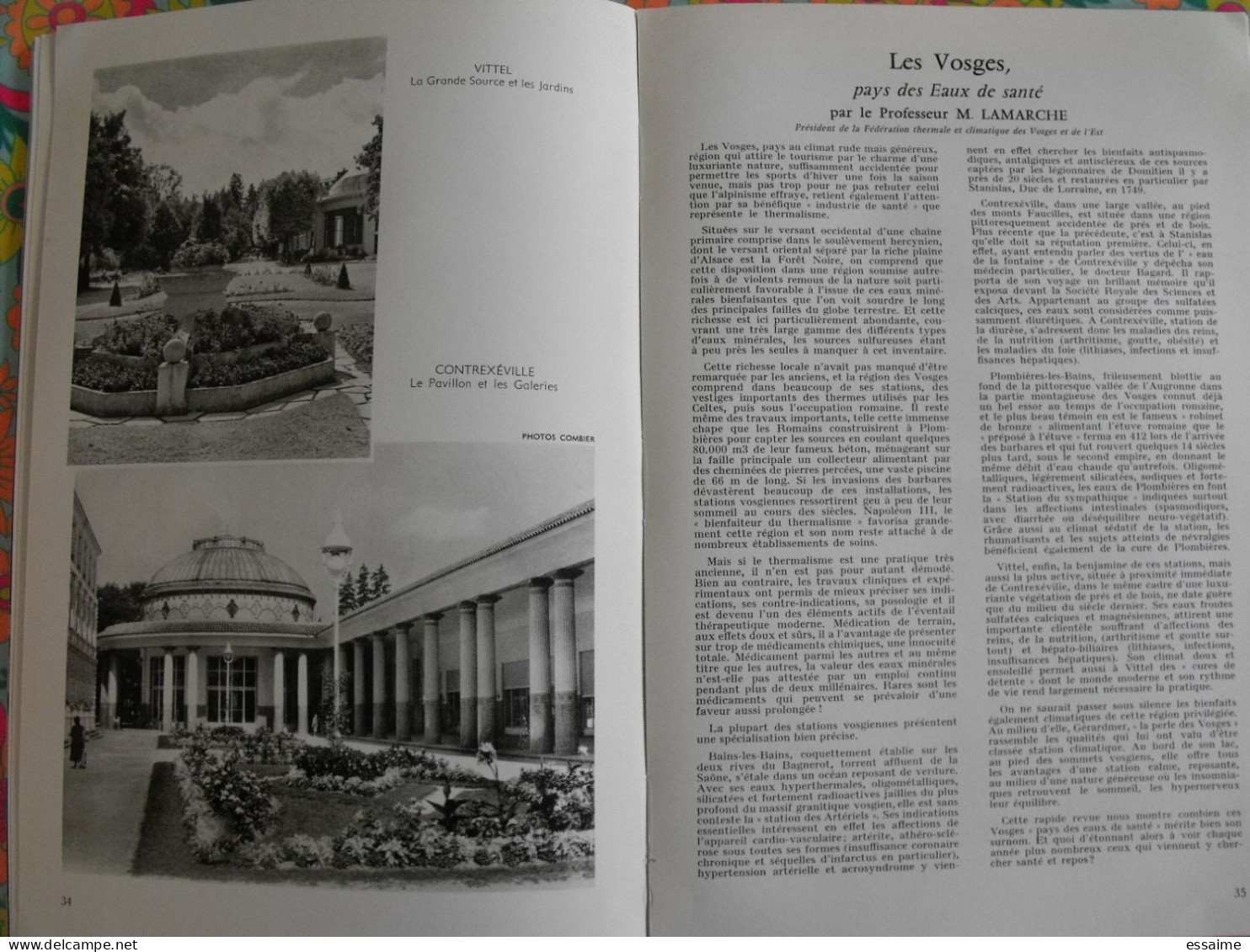 La France à table n° 121. 1966. Vosges. epinal domremy vittel contrexeville remiremont plombières bussang. gastronomie