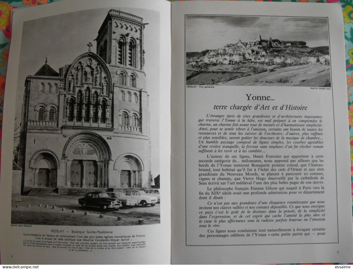 La France à Table N° 123. 1966. Yonne. Auxerre Joigny Sens Pontigny Chablis Tanlay Noyers Vézelay Avallon. Gastronomie - Toerisme En Regio's