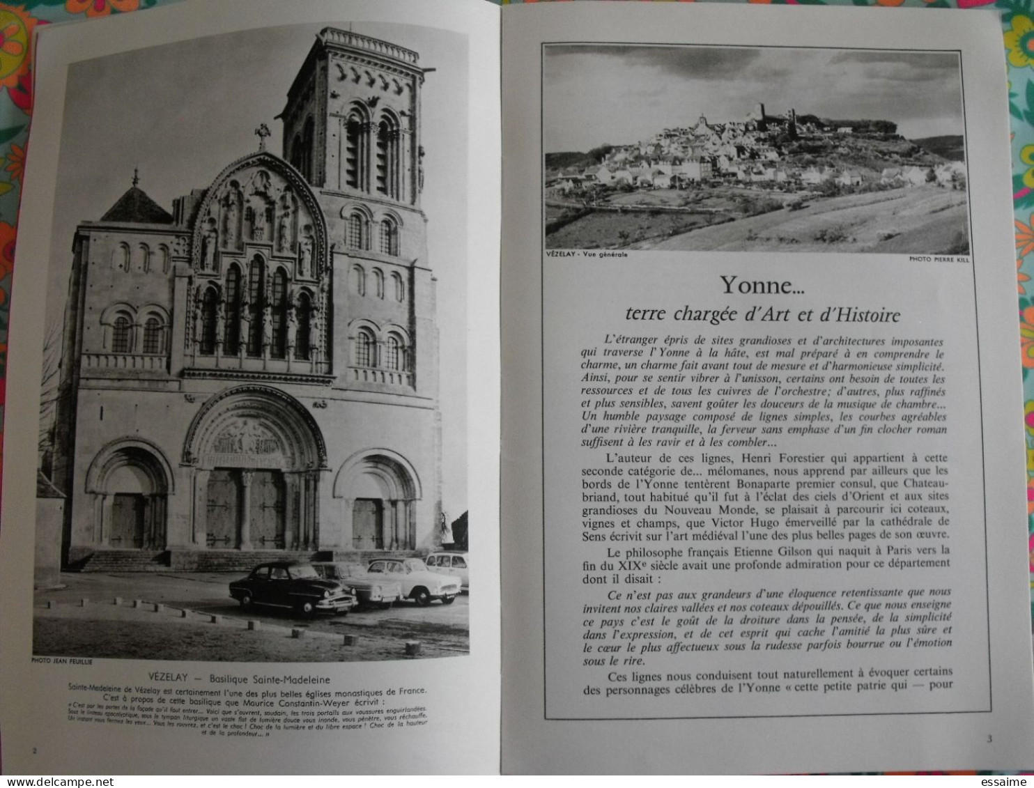La France à Table N° 123. 1966. Yonne. Auxerre Joigny Sens Pontigny Chablis Tanlay Noyers Vézelay Avallon. Gastronomie - Tourisme & Régions