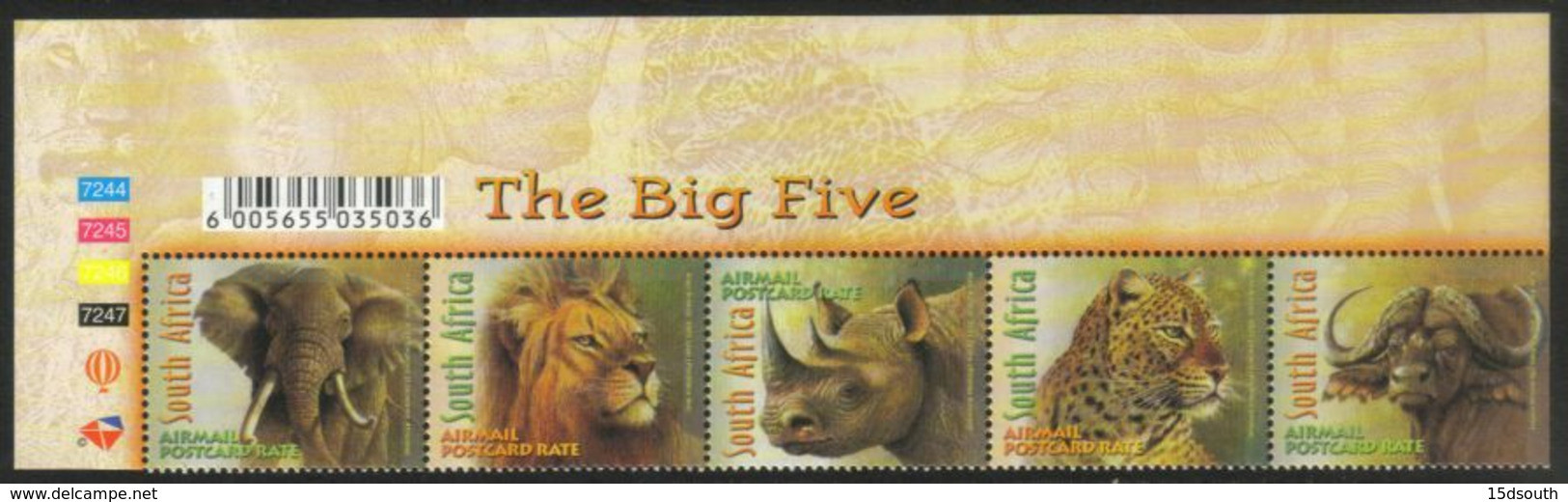 South Africa - 2001 Big Five Set (**) # SG 1258a - Ungebraucht