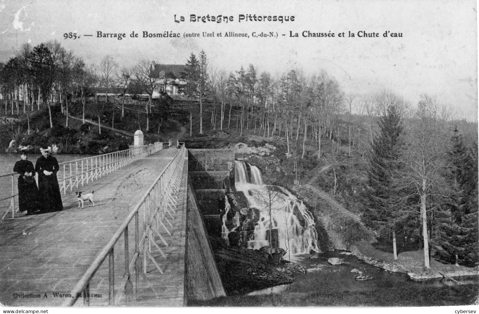 Barrage De BOSMELEAC - La Chaussée Et La Chute D'eau - Animé - Bosméléac