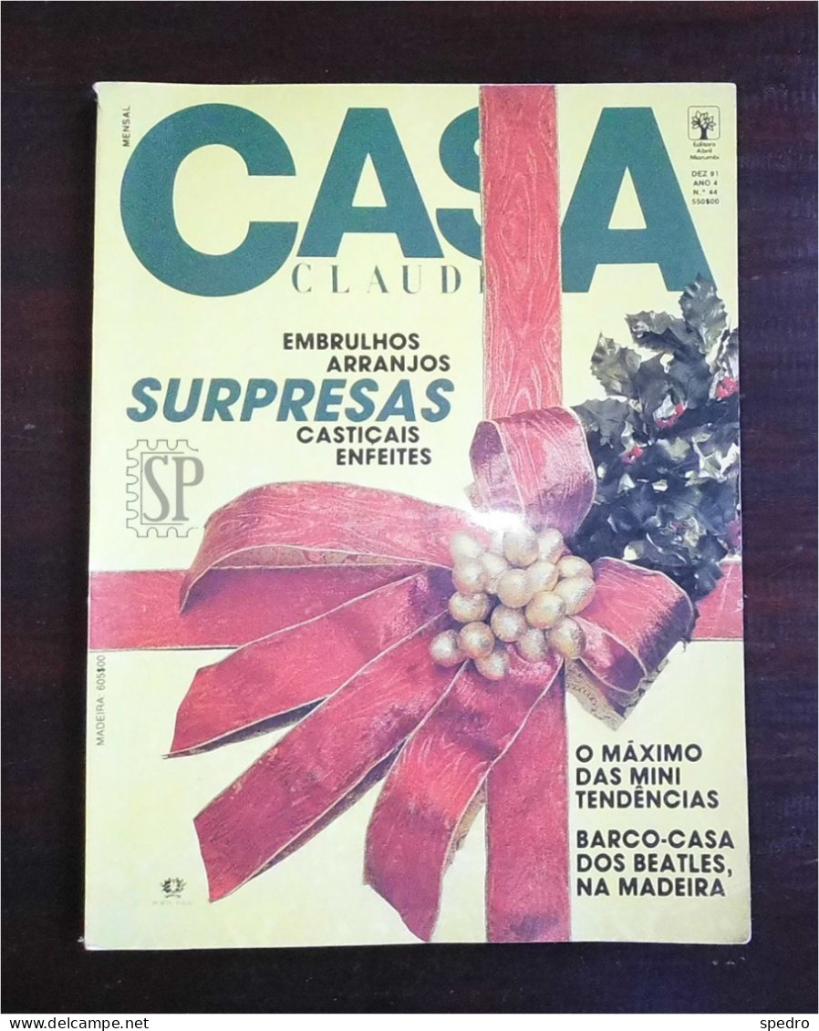 Portugal 1991 Casa Cláudia Natal Surpresas N.º 44 Editorial Abril Morumbi Natividad Christmas Noel - House & Decoration