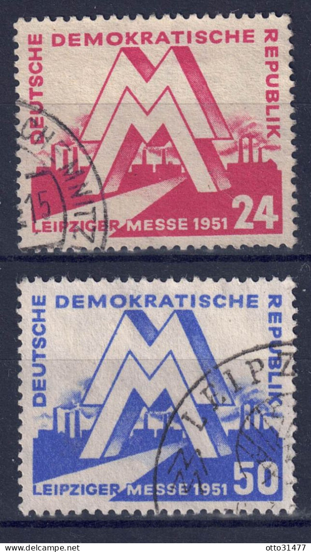 DDR 1951  - Leipziger Frühjahrsmesse, Nr. 282 - 283, Gestempelt / Used - Gebraucht