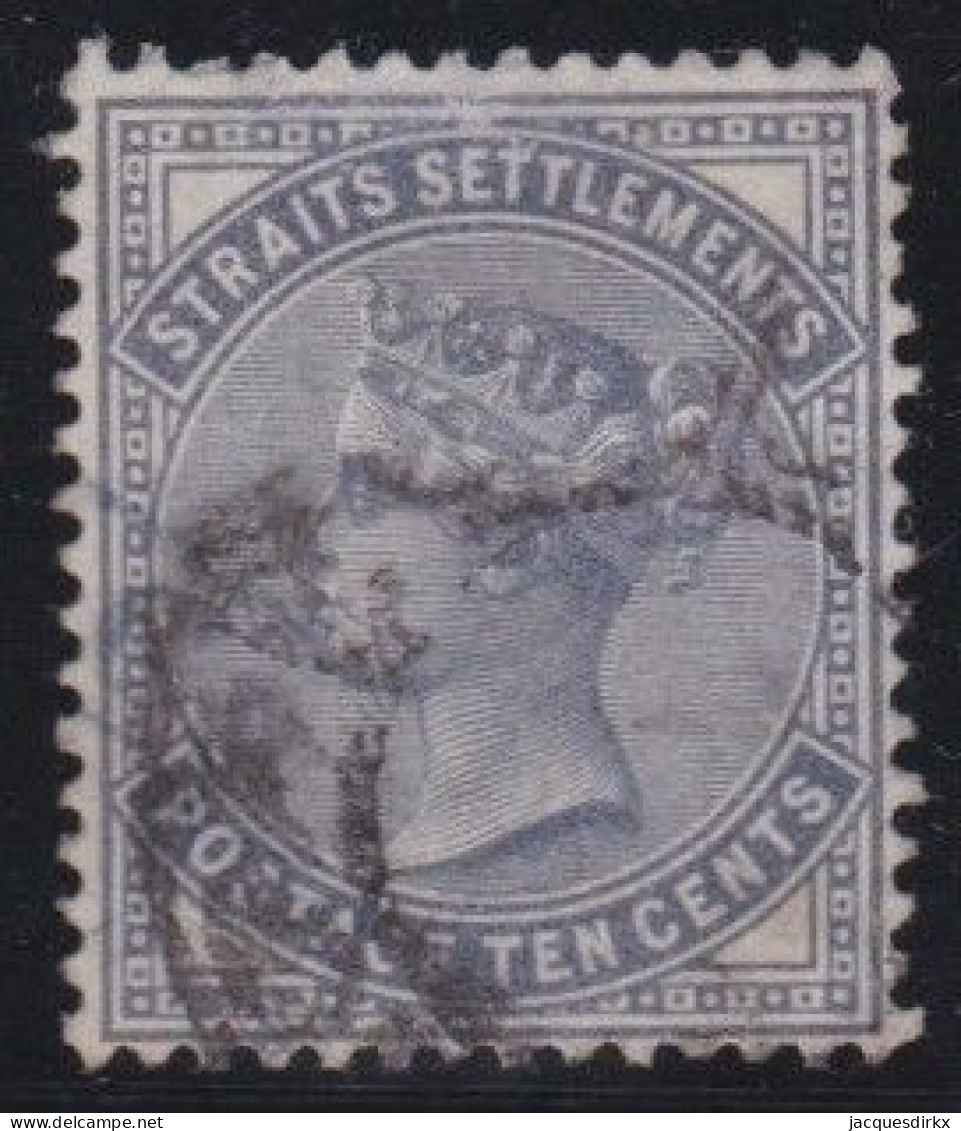 Straits Settlements        .   SG    .   49  (2 Scans)    .      O        .      Cancelled - Straits Settlements