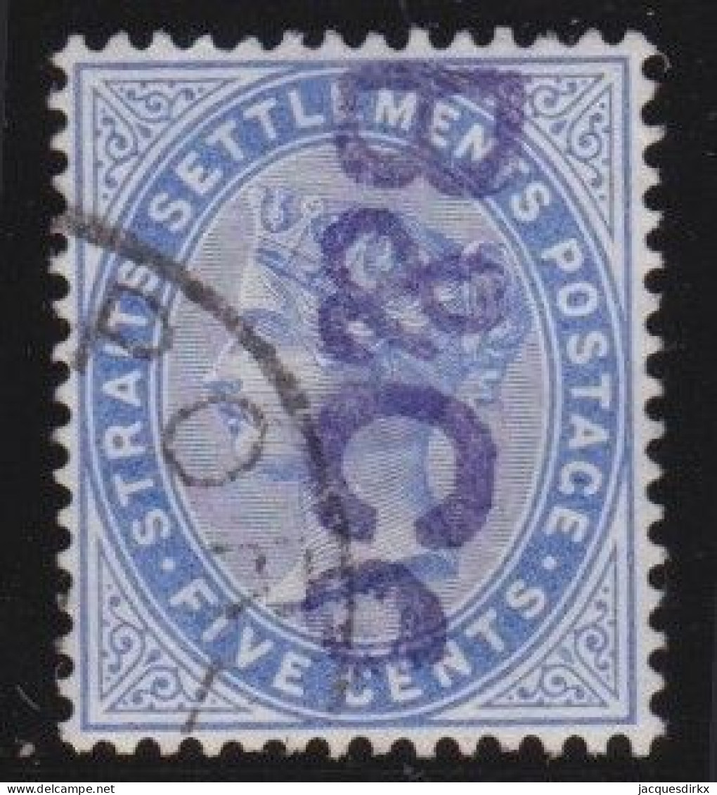 Straits Settlements        .   SG    .   65     .      O        .      Cancelled - Straits Settlements