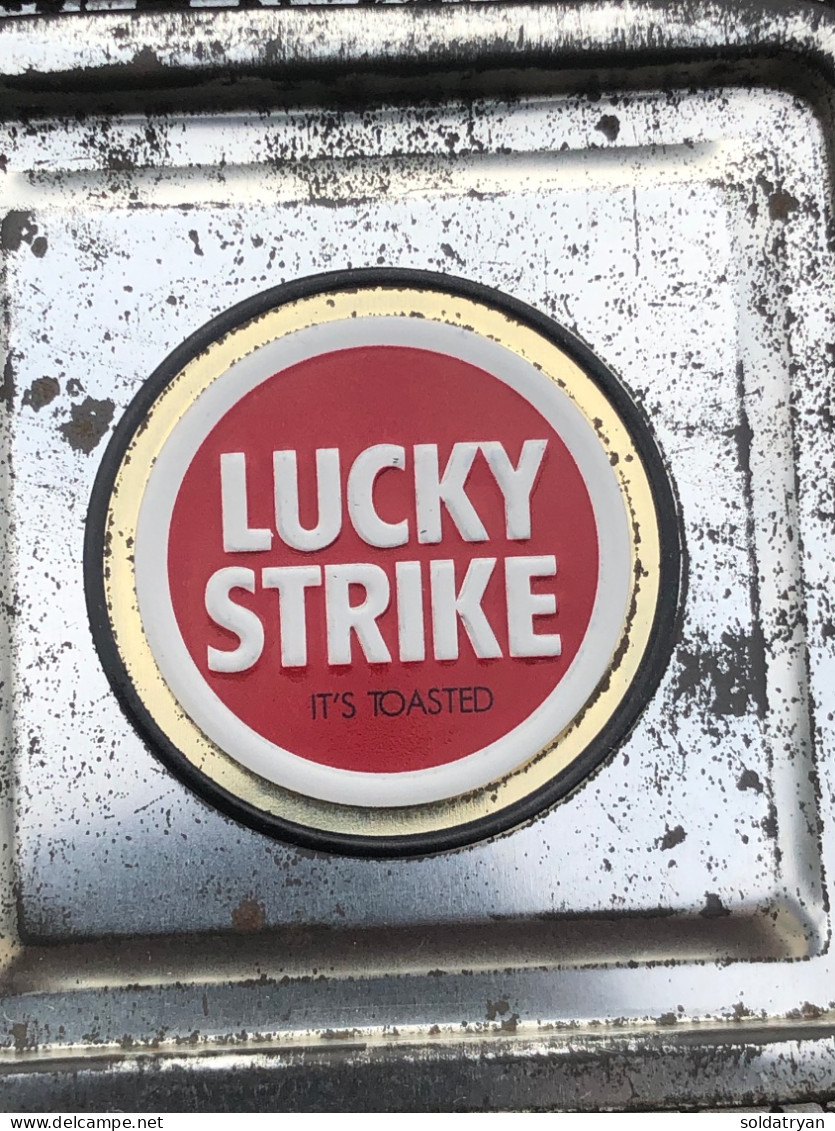 Petite boite métallique publicitaire de collection "Lucky Strike"  vide ! us usa