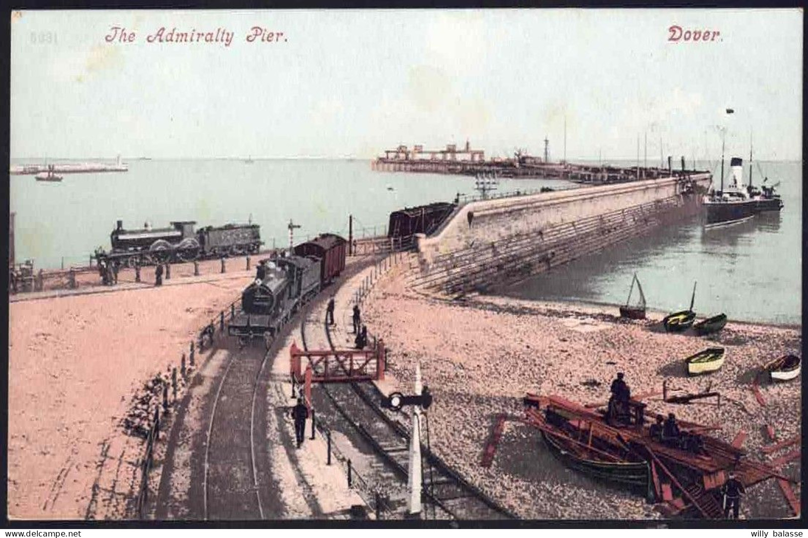 +++ CPA - Royaume Uni - Kent - DOVER - The Admiralty Pier - Train   // - Dover