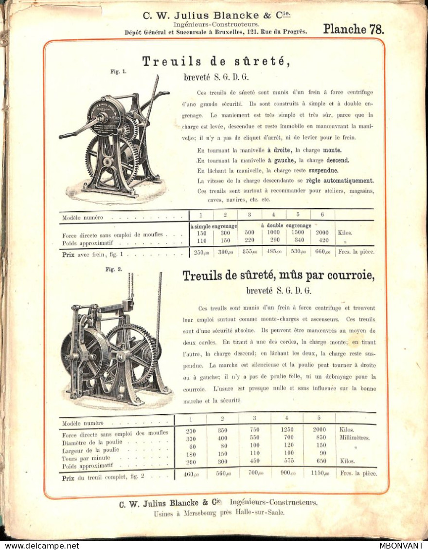 Mersebourg / Catalogue D'appareils De Levage / Allemagne - Material Y Accesorios