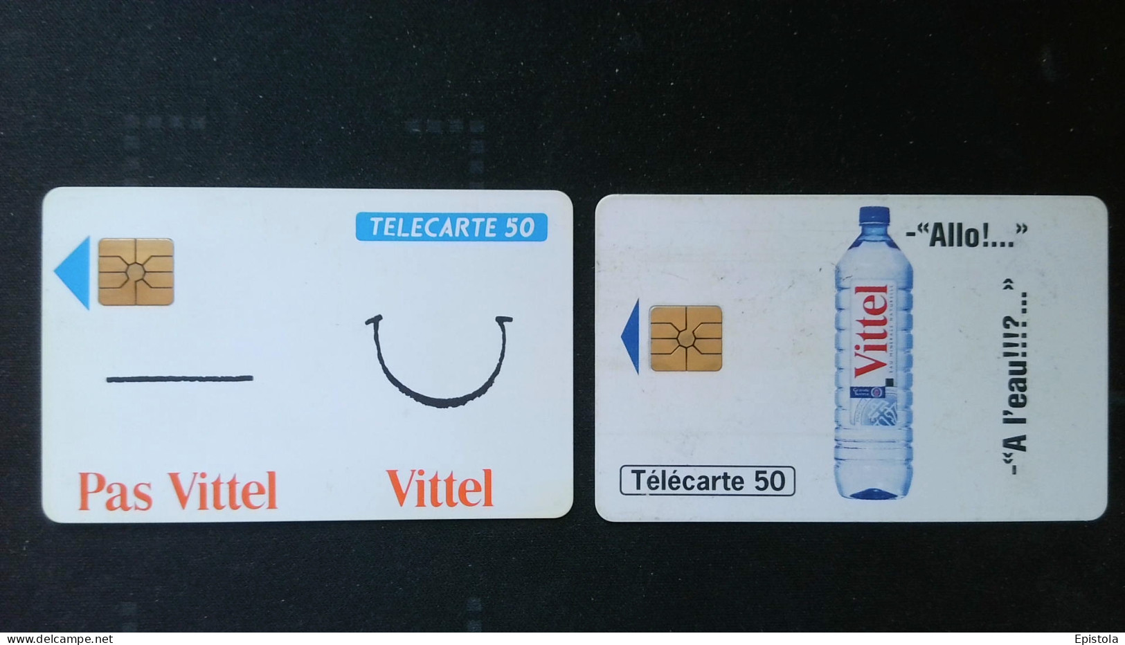 ► France : Eau Minérale VITTEL  Lot 2 Télécartes - Levensmiddelen