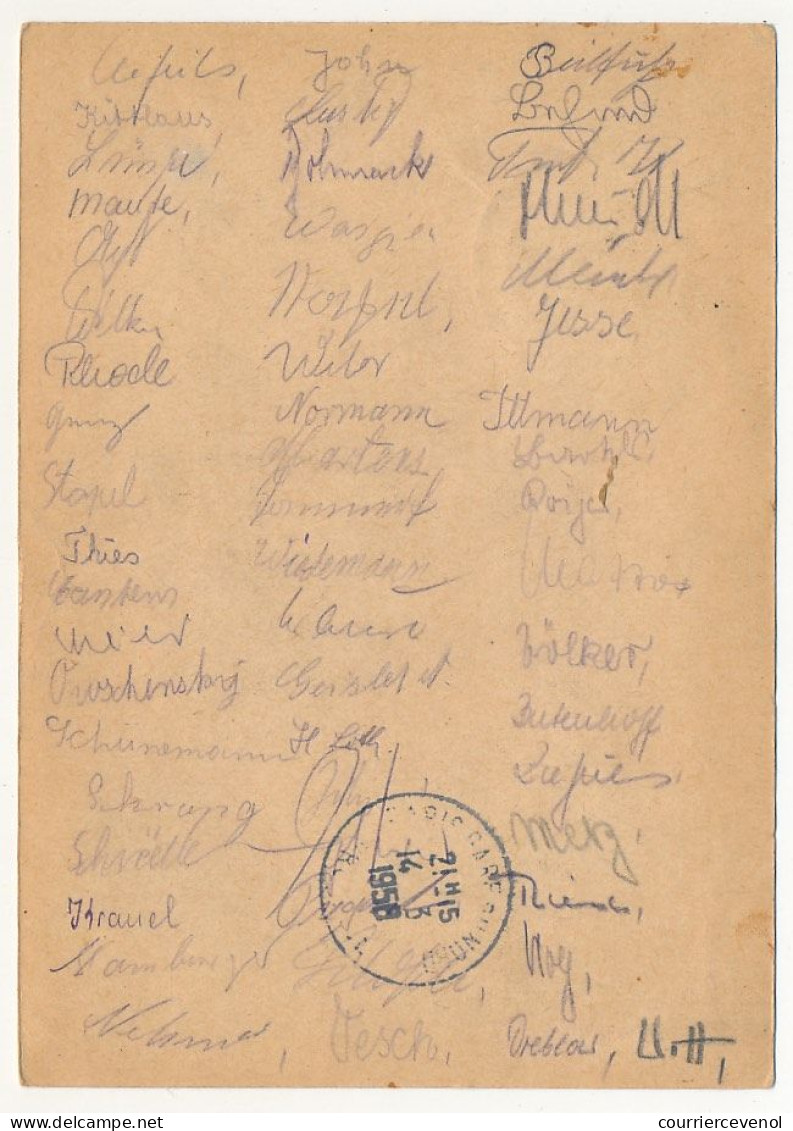 Carte Pétition Pour La Libération De Djamila Bouhired - 1958 - DDR => Président Coty (Guerre D'Algérie) - Briefe U. Dokumente