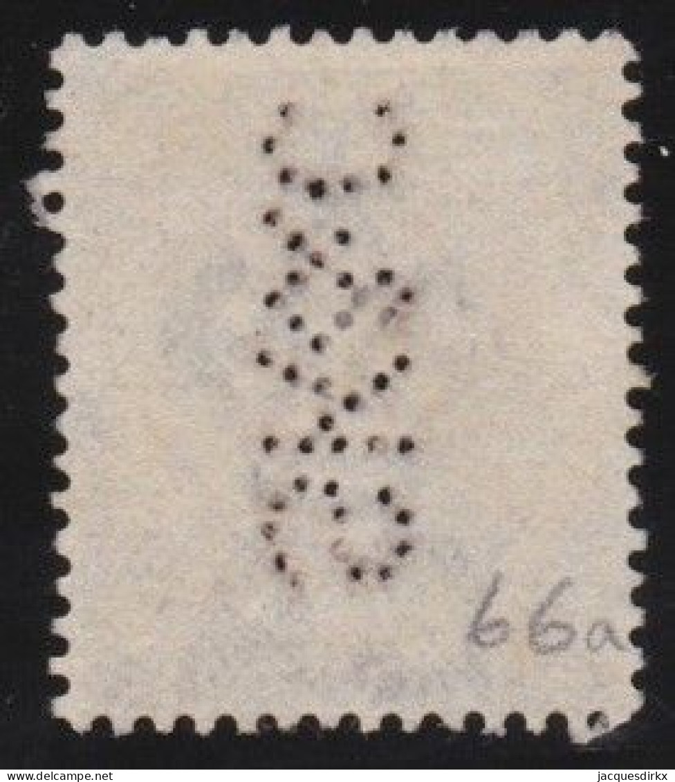 Straits Settlements        .   SG    .   66a  (2 Scans)  .  Perfin    .      O        .      Cancelled - Straits Settlements