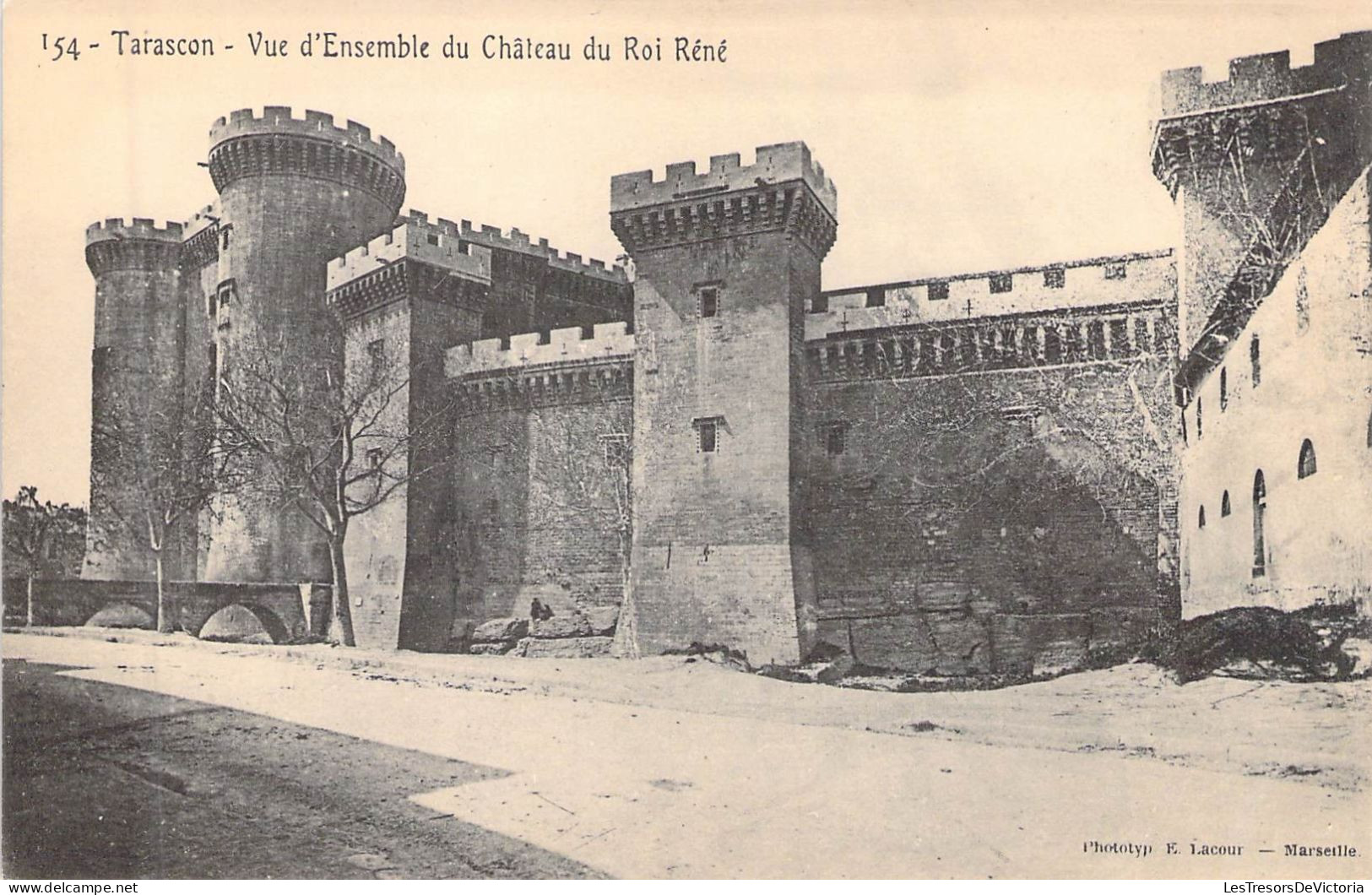 FRANCE - 13 - TARASCON - Vue D'ensemble Du Château Du Roi Réné - Edit Lacour - Carte Postale Ancienne - Tarascon