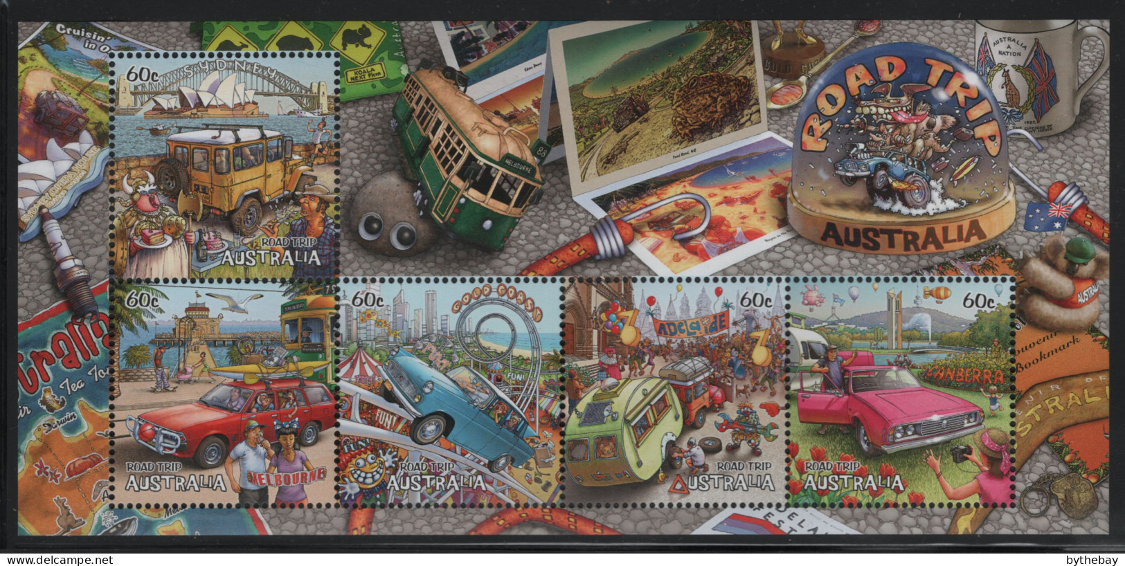 Australia 2013 MNH Sc 3940a 60c Australian Road Trips Sheet - Mint Stamps