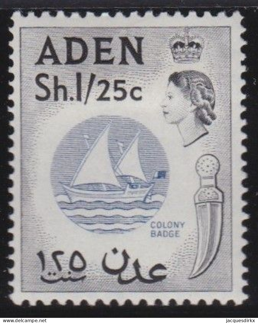 Aden        .   SG    .   85      .      *       .      Mint-hinged - Aden (1854-1963)