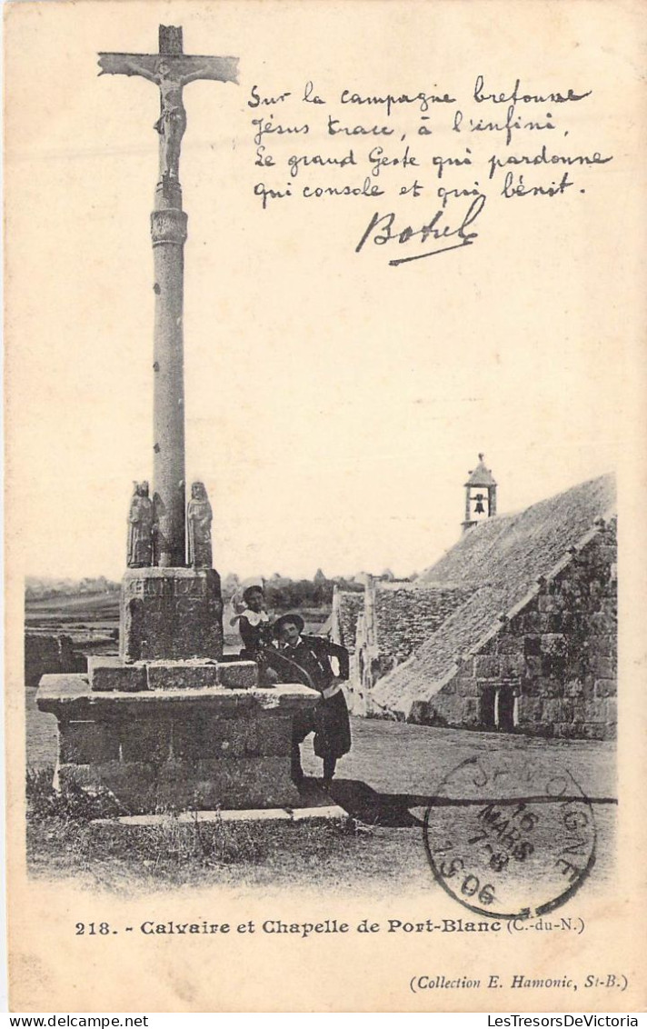 FRANCE - 22 - Calvaire Et Chapelle De Port Blanc - Carte Postale Ancienne - Other & Unclassified