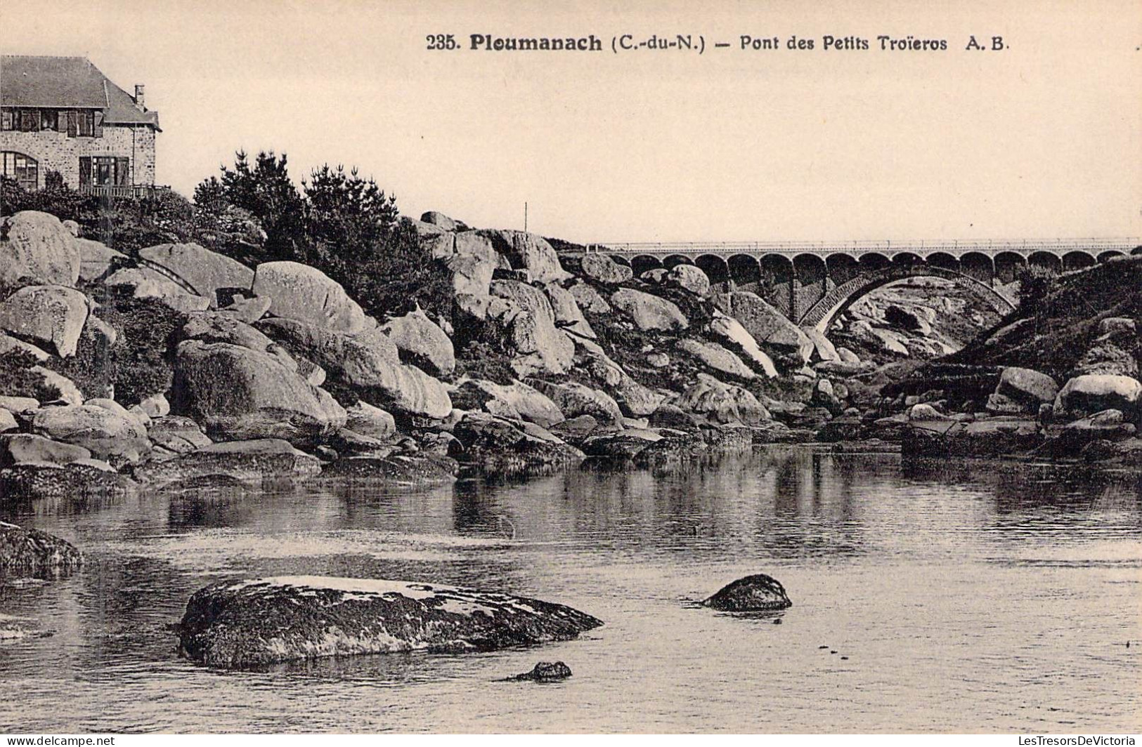 FRANCE - 22 - PLOUMANACH - Pont Des Petits Troieros - A B - Carte Postale Ancienne - Ploumanac'h
