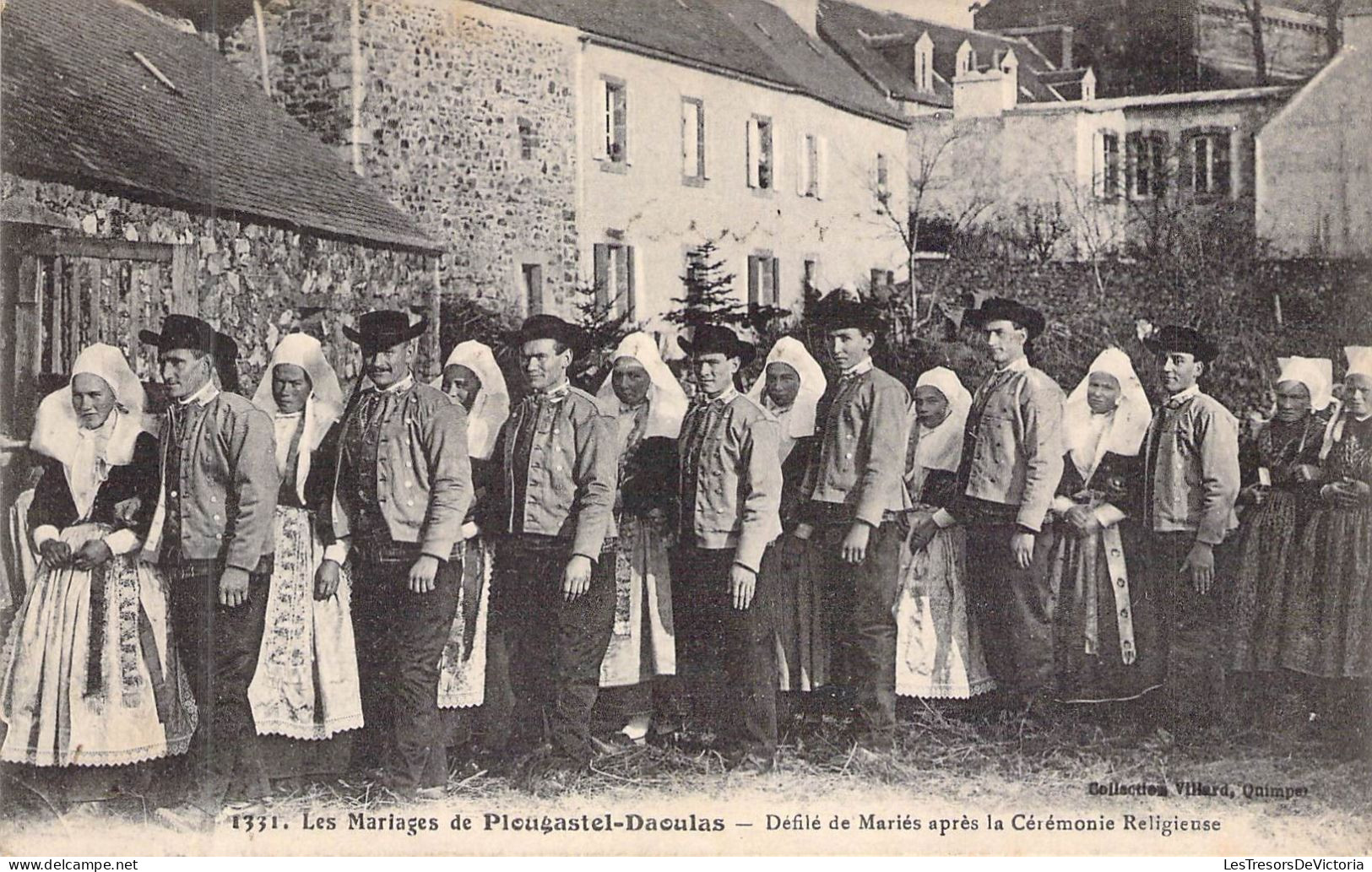 FRANCE - 29 - PLOUGASTEL - Défilé De Mariés Après La Cérémonie Religieuse - Carte Postale Ancienne - Plougastel-Daoulas