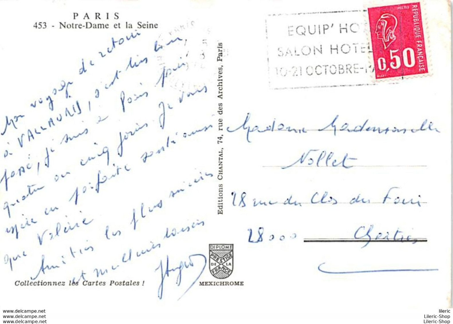 NOTRE-DAME DE PARIS ET LA SEINE EN 1974 - EDITIONS CHANTAL - Notre Dame Von Paris