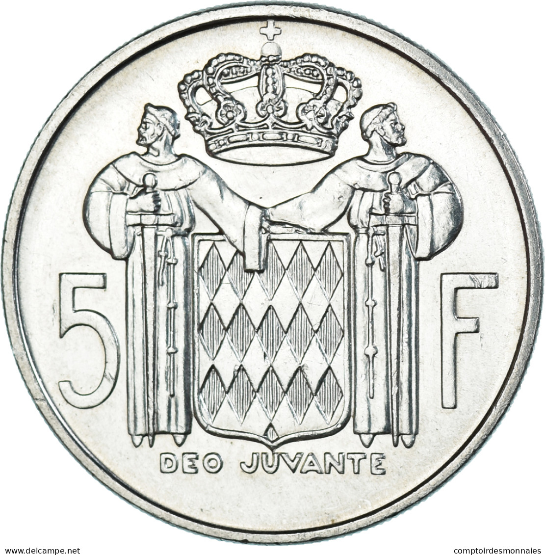 Monnaie, Monaco, Rainier III, 5 Francs, 1966, Monaco, SUP+, Argent - 1960-2001 Nouveaux Francs