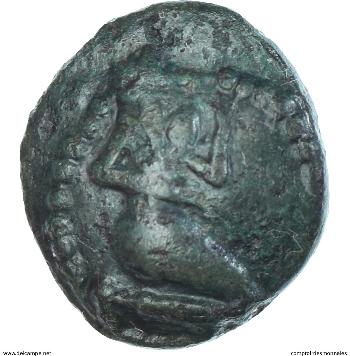 Monnaie, Bellovaques, Bronze Au Personnage Agenouillé, 80-50 BC, TTB, Bronze - Gauloises