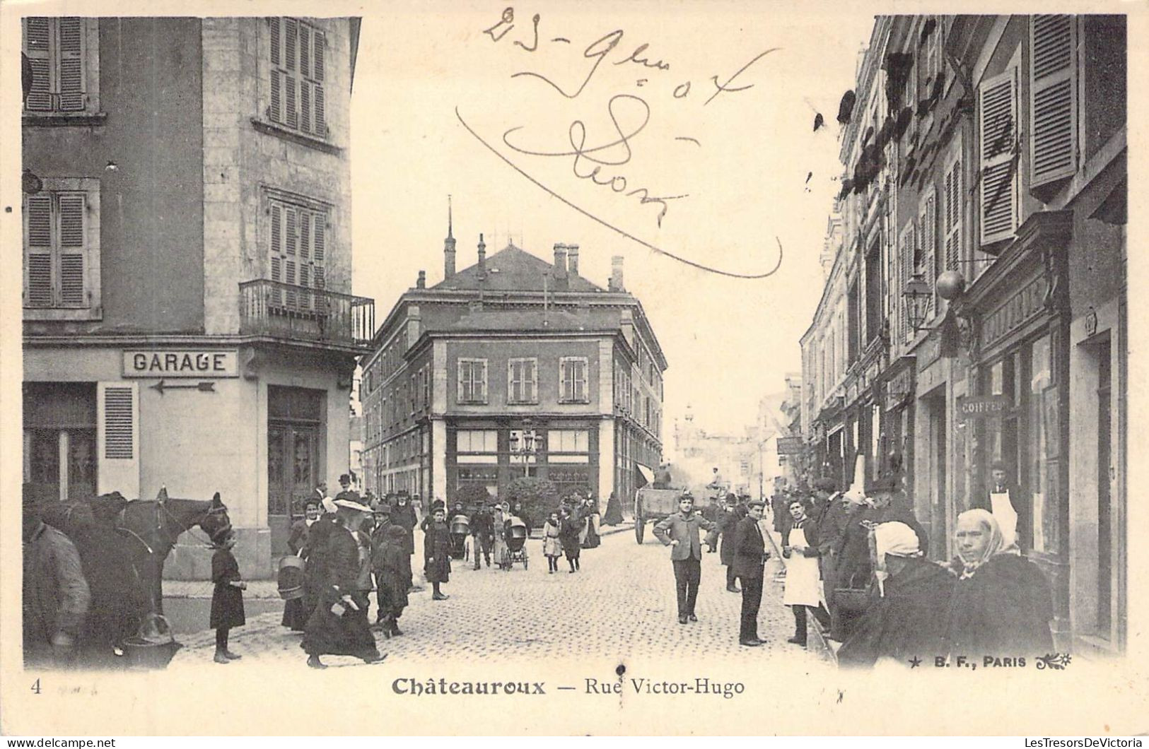 FRANCE - 36 - CHATEAUROUX - Rue Victor Hugo - Carte Postale Ancienne - Chateauroux