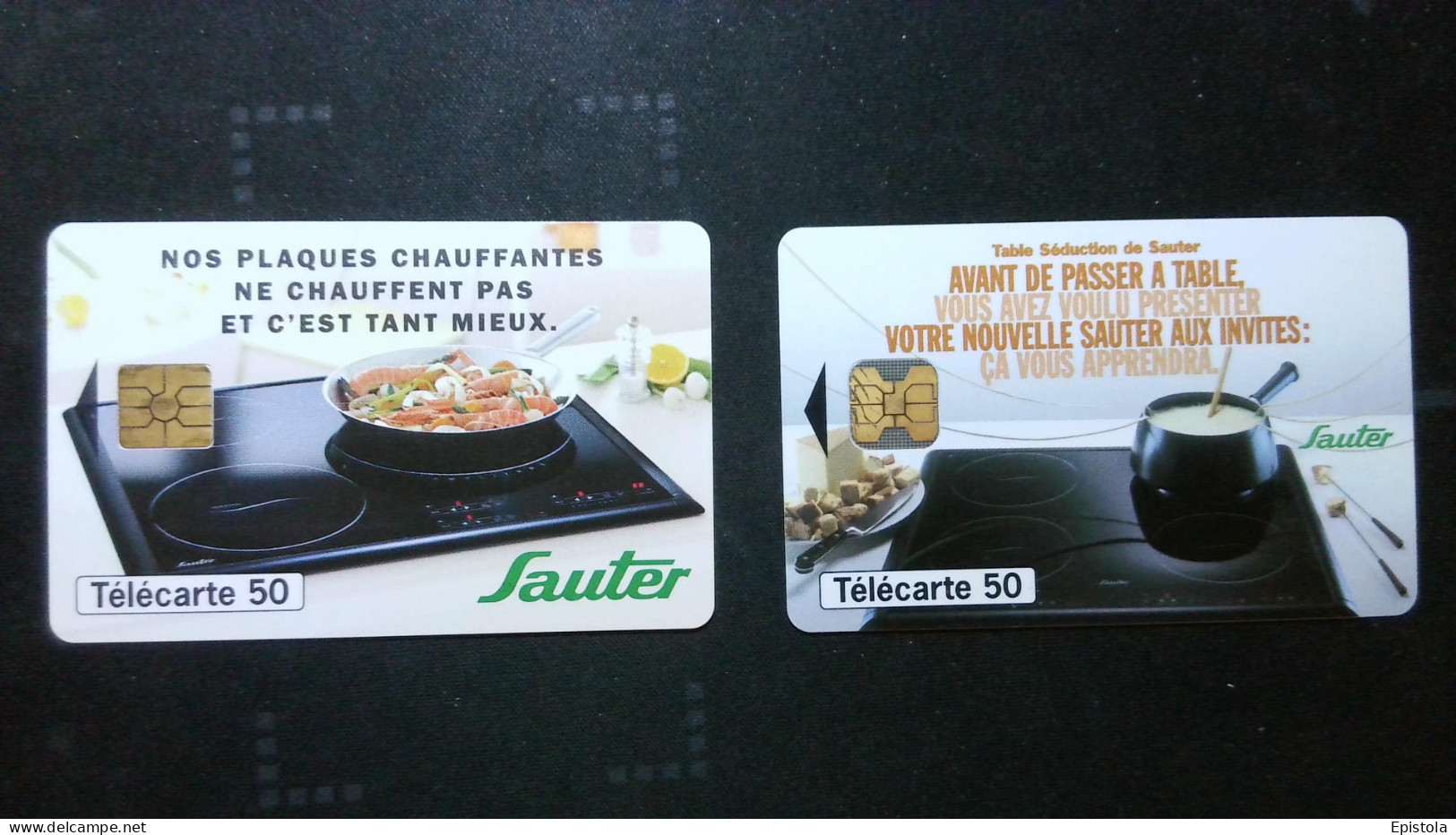 ► France:  Cuisine SAUTER Plaques Chauffantes -  Lot 2  Télécartes  - - Food