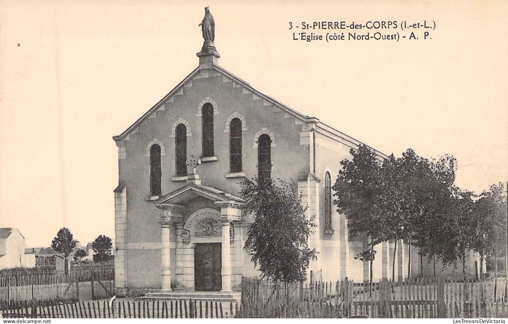 FRANCE - 37 - ST PIERRE DES CORPS - L'église - A P - Carte Postale Ancienne - Autres & Non Classés