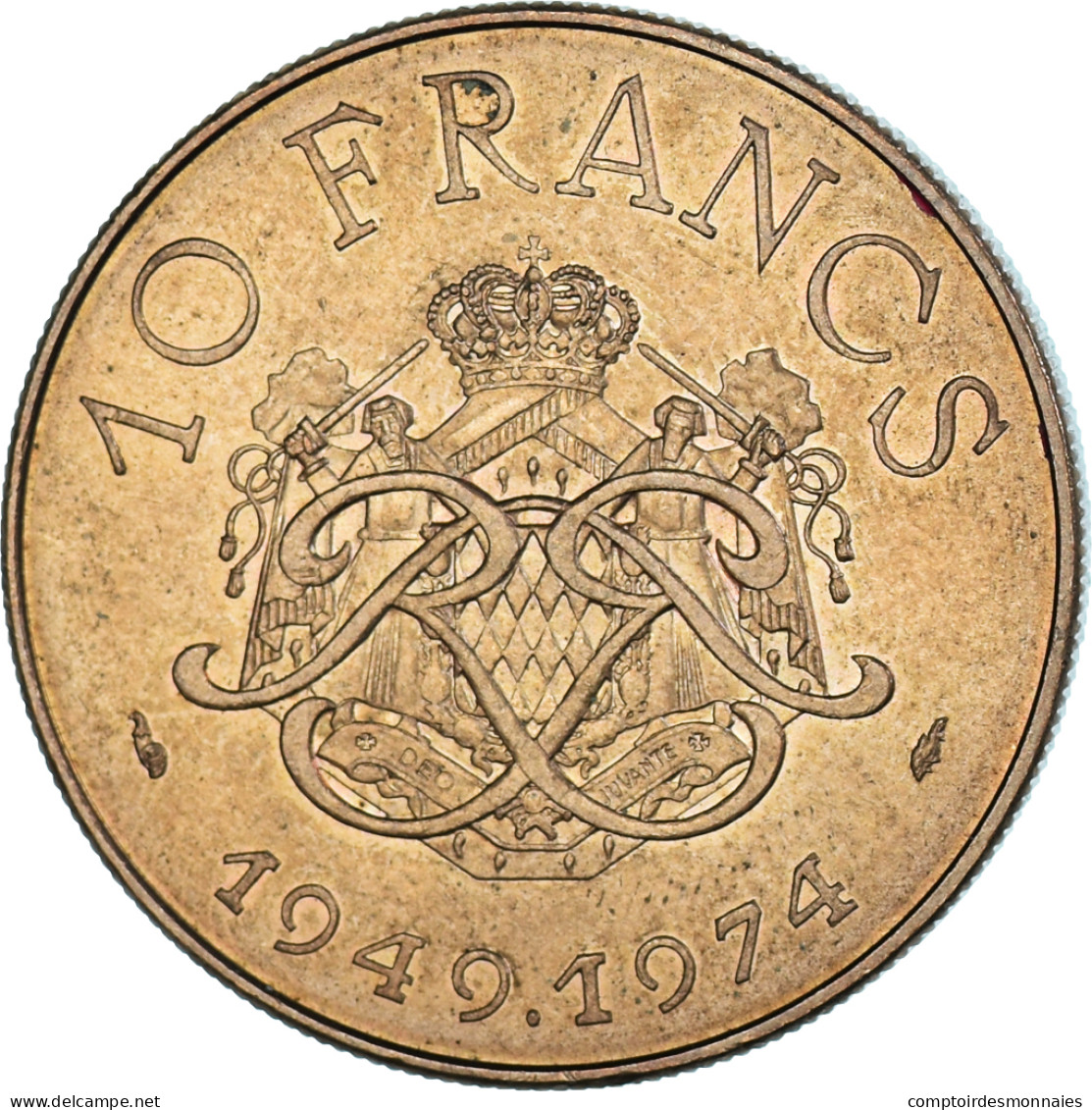 Monnaie, Monaco, Rainier III, 10 Francs, 1974, Monaco, SUP - 1960-2001 Nouveaux Francs