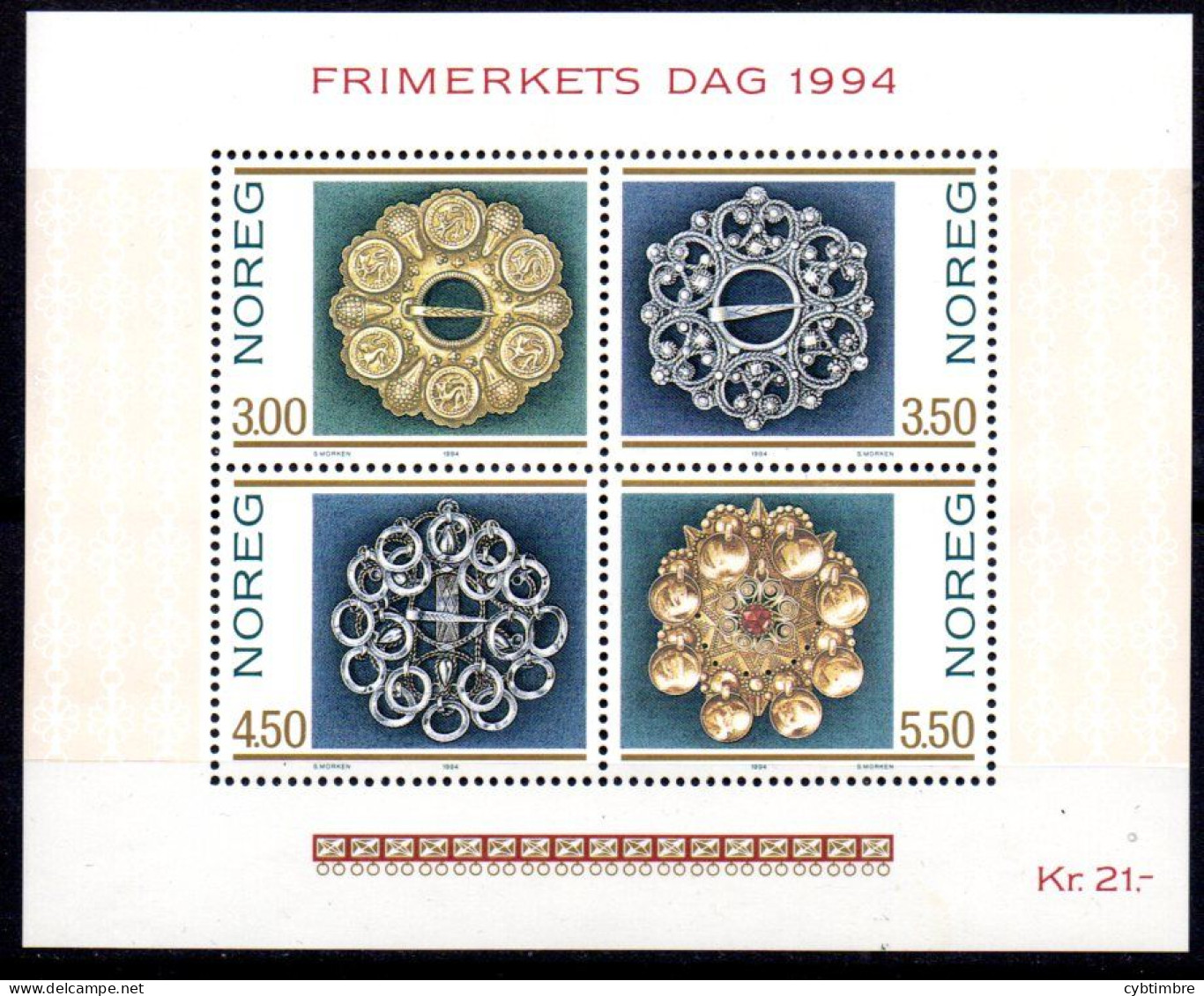 Norvége: Yvert BF N°21 - Blocks & Sheetlets