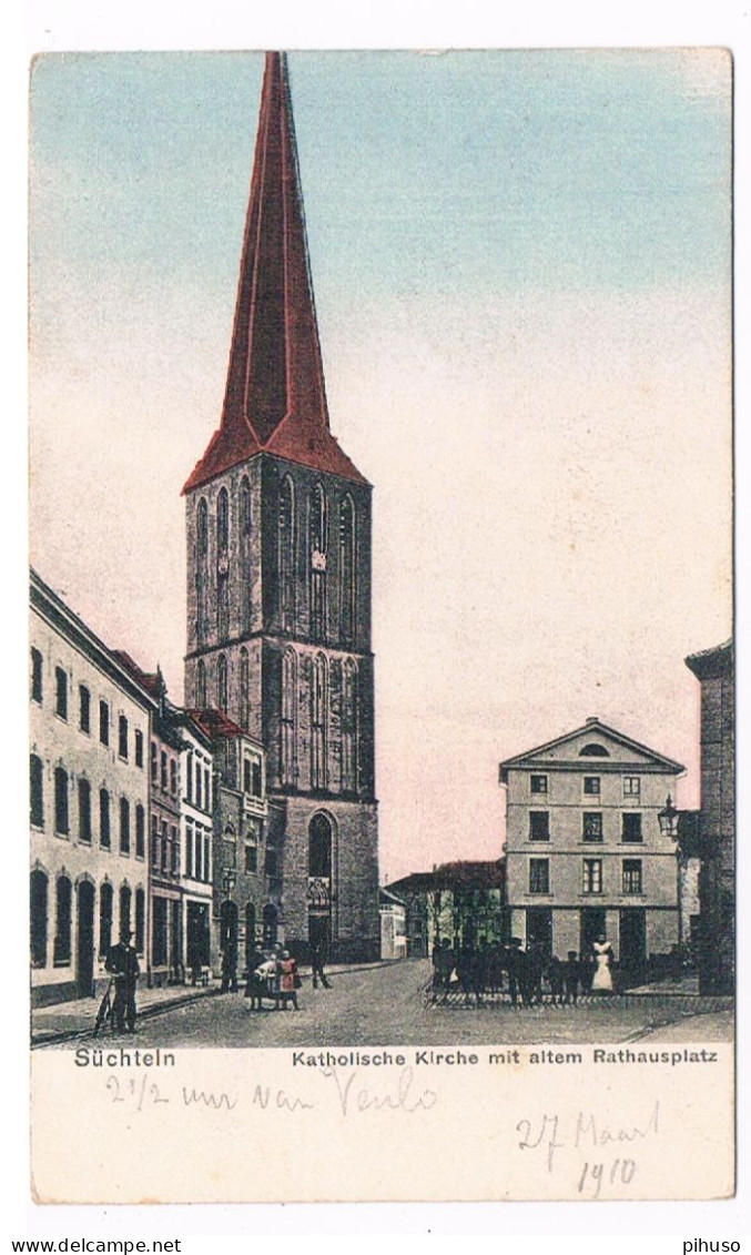 D-15085  SÜCHTELN : Katholische Kirche Mit Altem Rathausplatz - Viersen