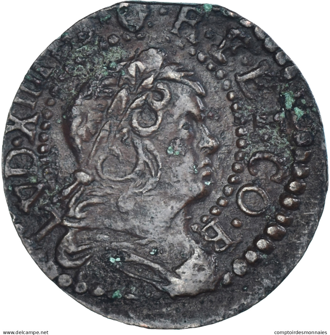 Monnaie, Espagne, CATALONIA, Louis XIV, Seiseno, 1651, Barcelona, TB+, Cuivre - Monedas Provinciales