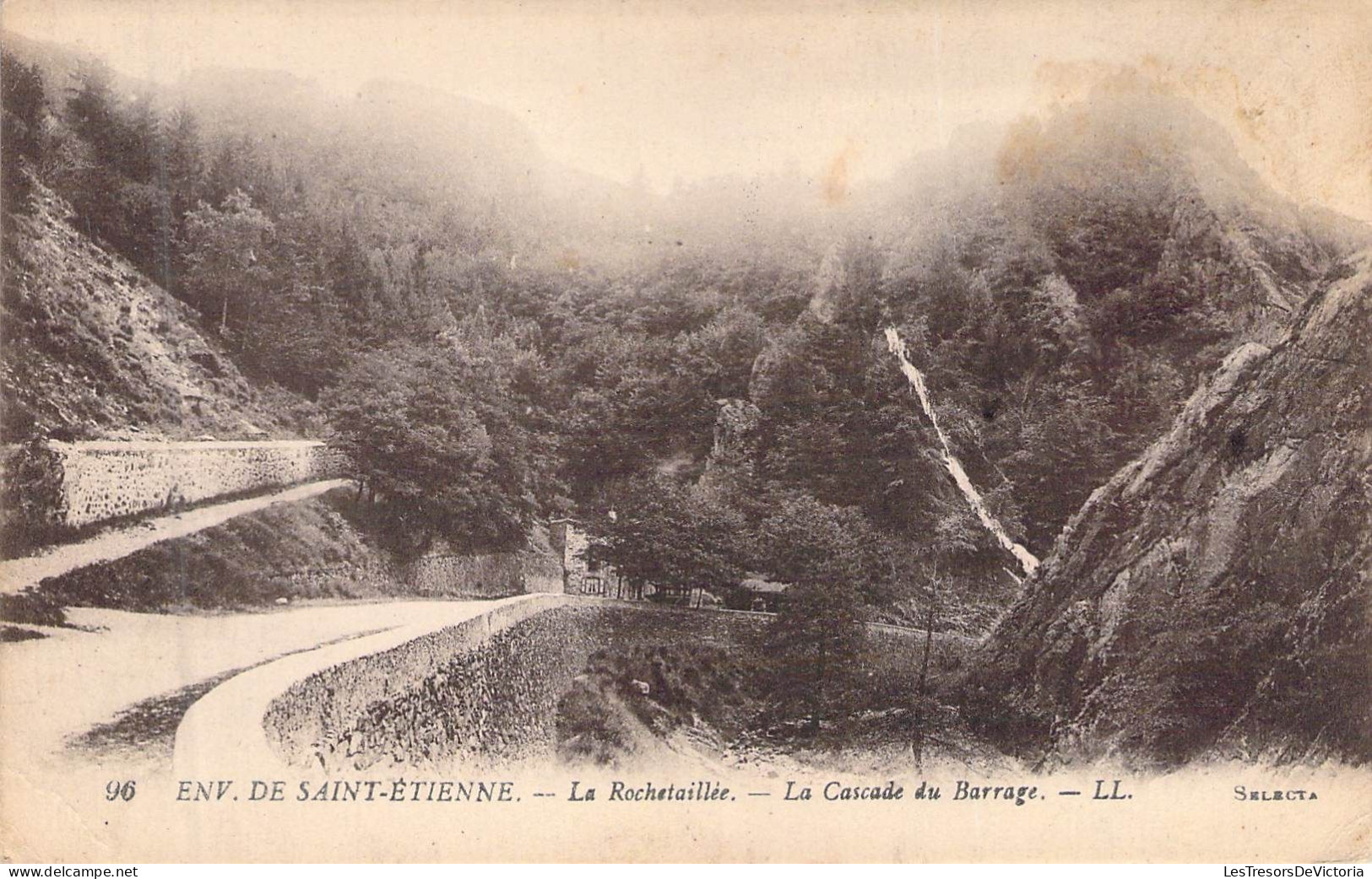 FRANCE - 42 - ROCHETAILLEE - La Cascade Du Barrage - LL - Carte Postale Ancienne - Rochetaillee