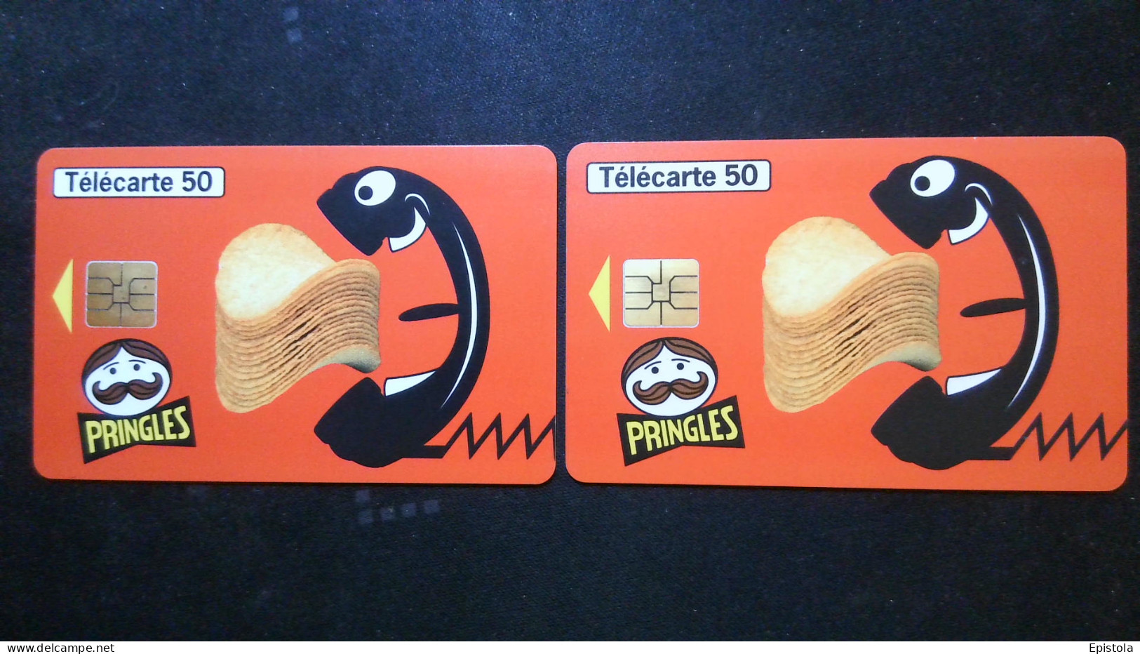 ► France:  PRINGLES Original -  Lot 2 Télécartes  - - Alimentation