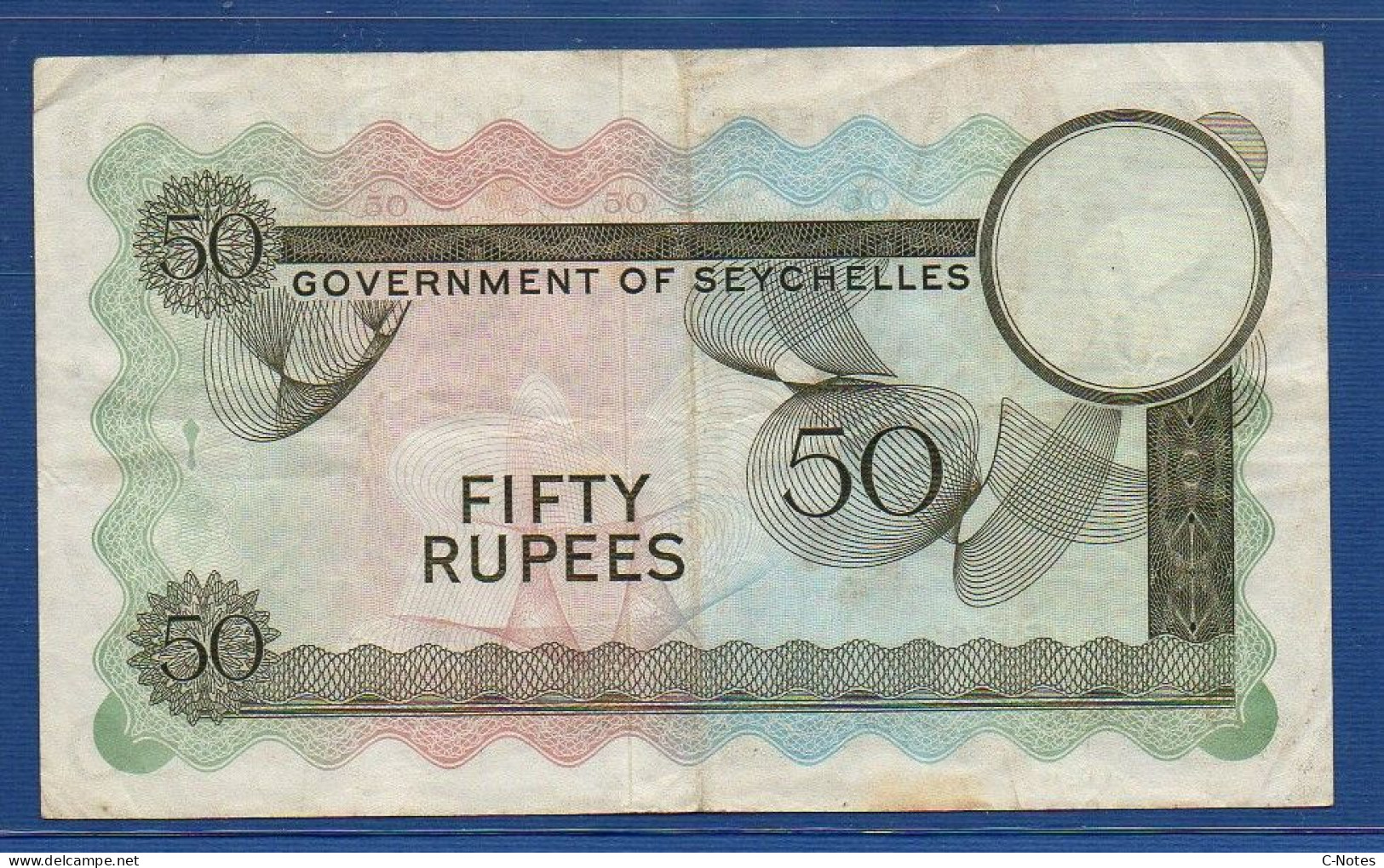 SEYCHELLES - P.17e – 50 RUPEES 1973 VF, S/n A/I 173732 - Seychelles