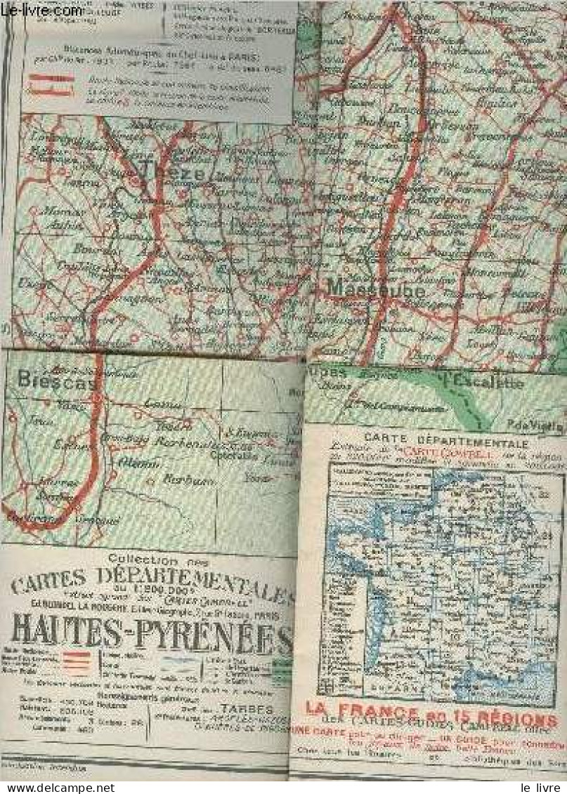 Collection Des Cartes Départementales De La France Au 200.000e N°65 Htes Pyrénées - Collectif - 1926 - Maps/Atlas