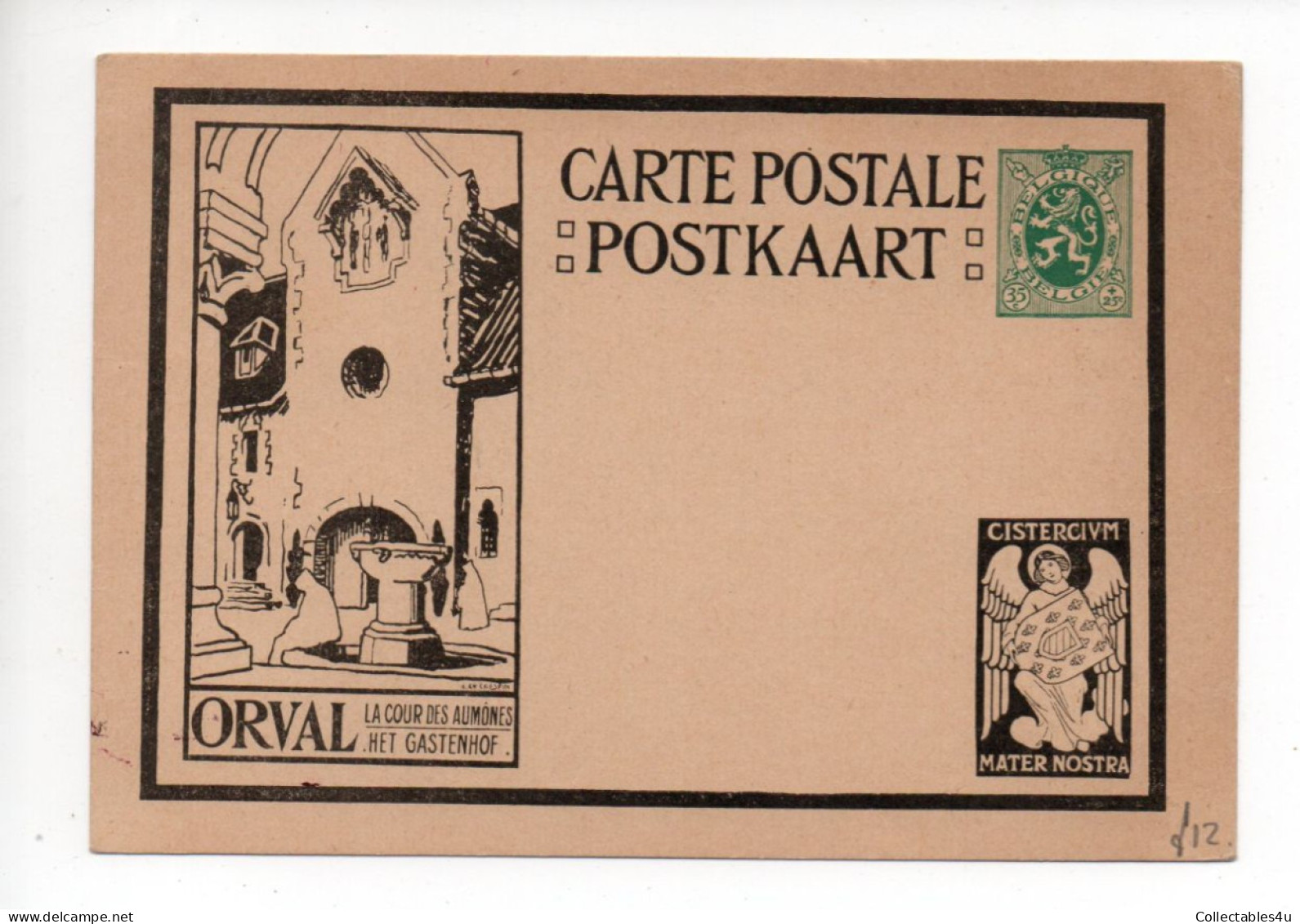 Belgium Postcard Advertising  (c104) - Storia Postale