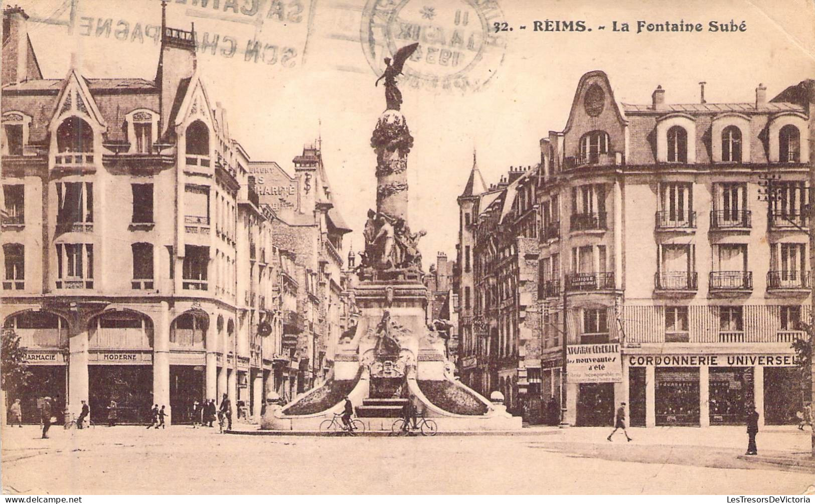 FRANCE - 51 - REIMS - La Fontaine Subé - Carte Postale Ancienne - Reims