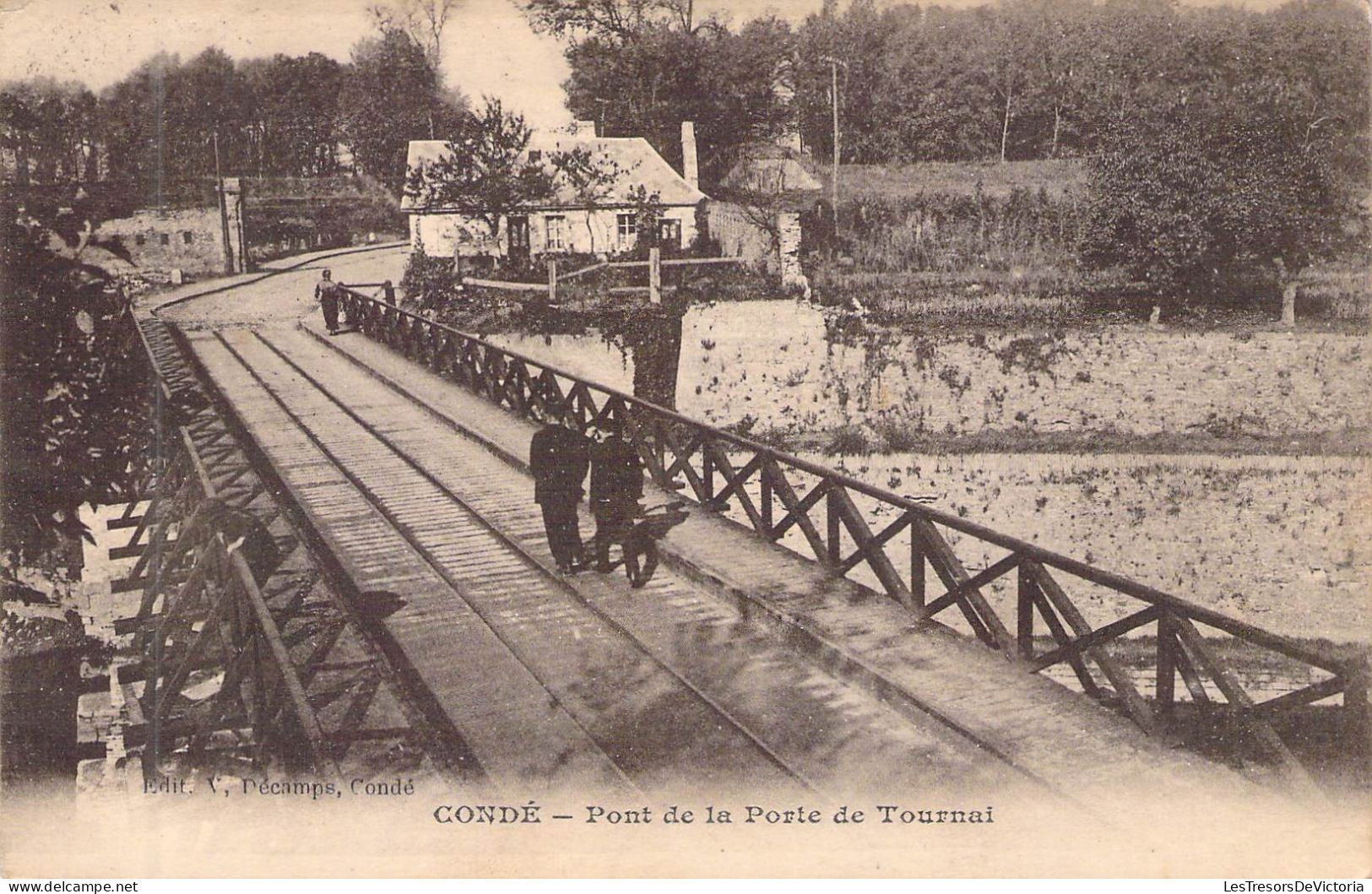 FRANCE - 59 - CONDE - Pont De La Porte De Tournai - Carte Postale Ancienne - Conde Sur Escaut