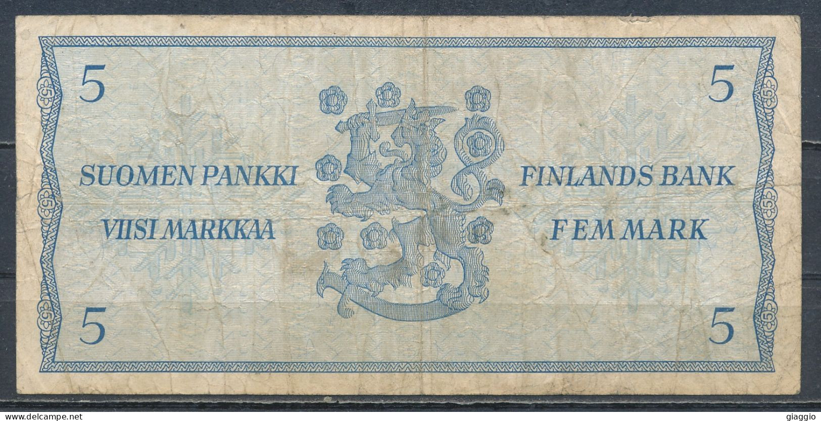 °°° FINLAND 5 MARKKAA 1963 °°° - Finnland