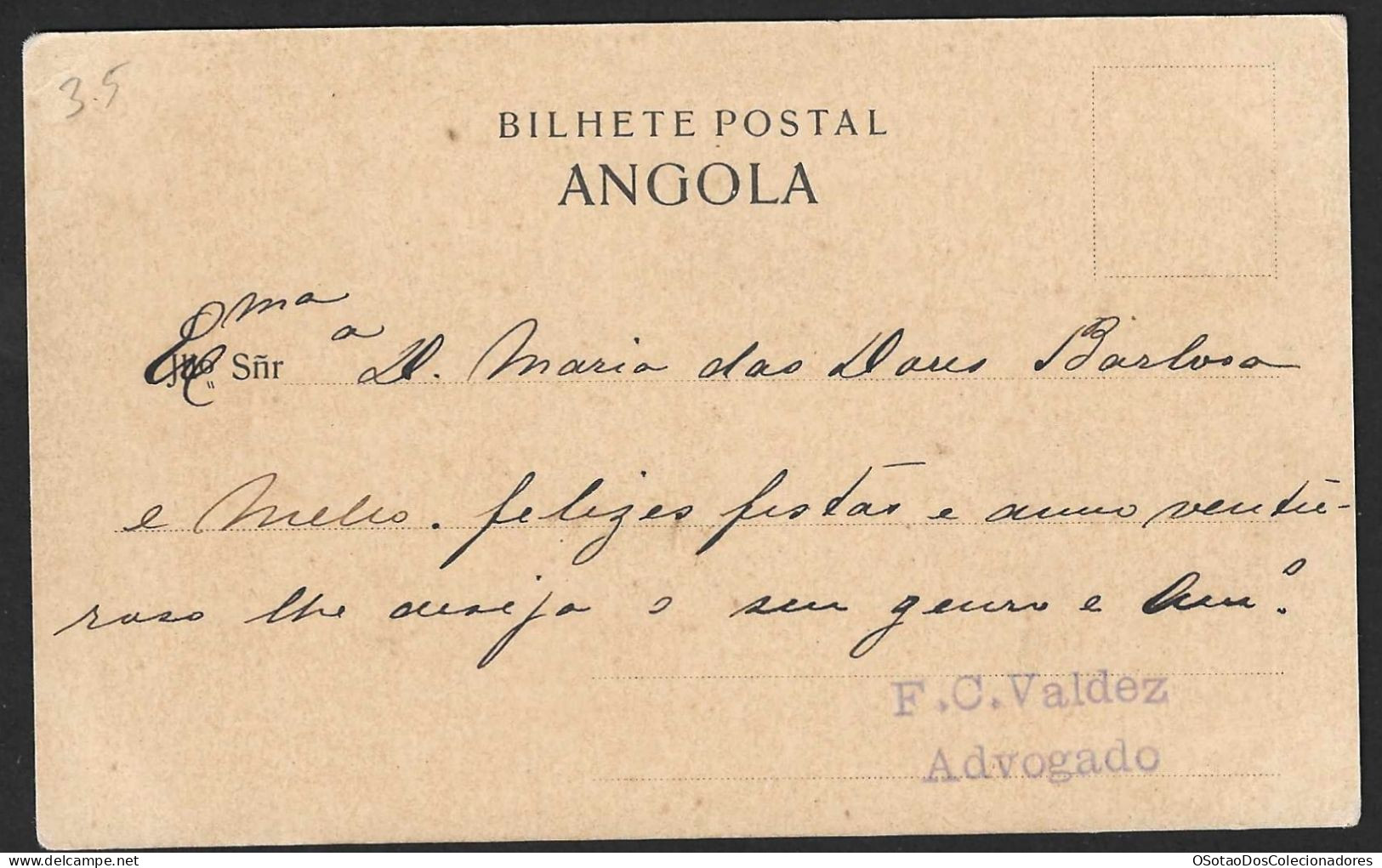 Postal Angola - Luanda - Largo Pedro Alexandrino - Ed. Osorio, Delgado E Bandeira - Angola