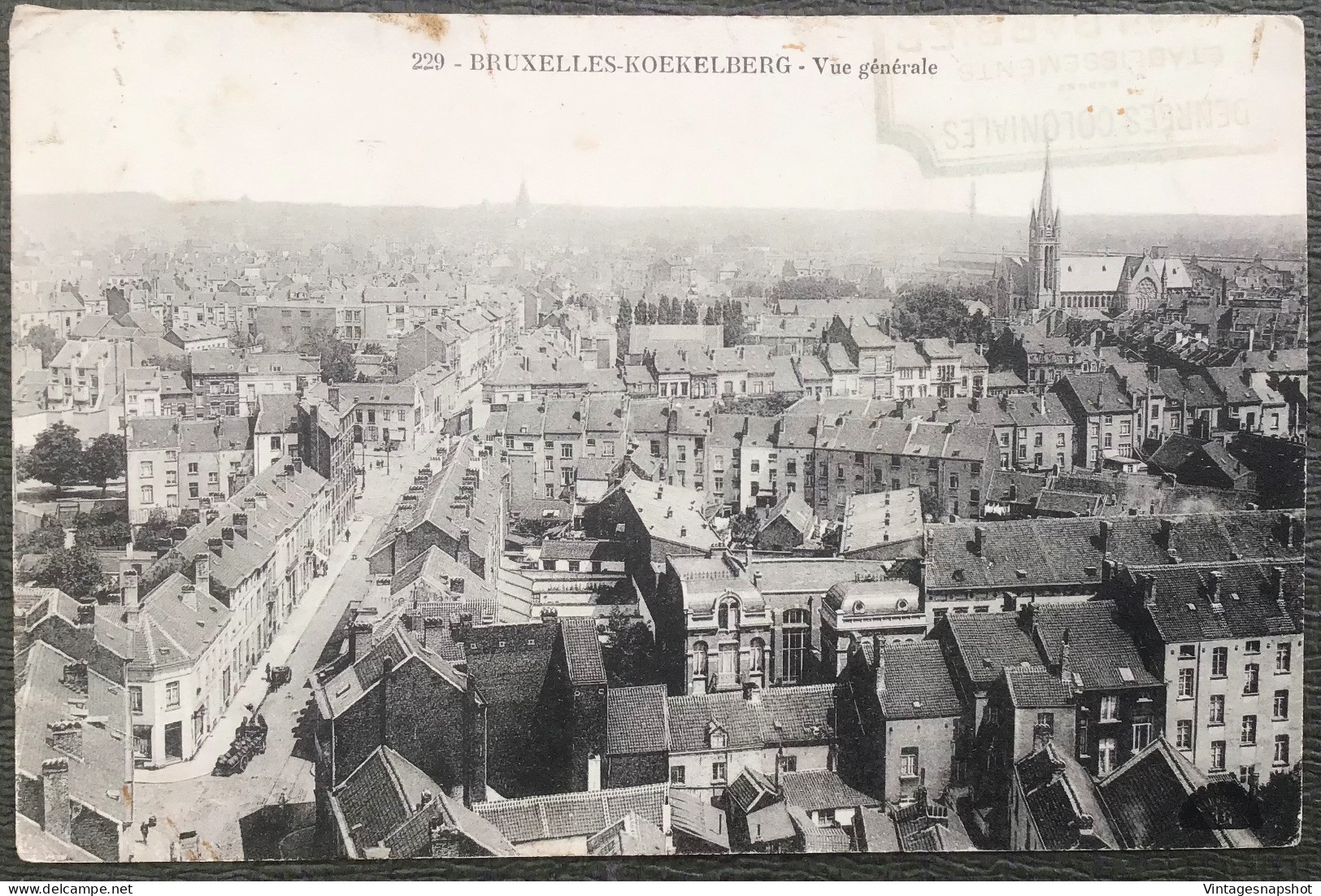 BRUXELLES KOEKELBERG Vue Générale. 1'CP PK  Postée En 1926 - Koekelberg