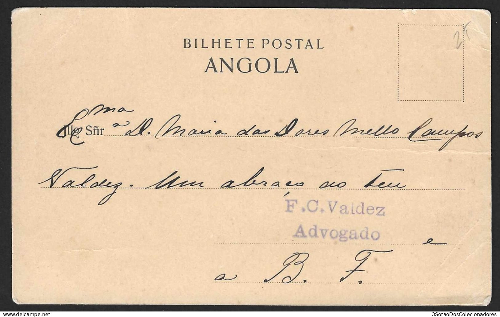 Postal Angola - Luanda - Palácio Do Governador - Ed. Osorio, Delgado E Bandeira - Angola