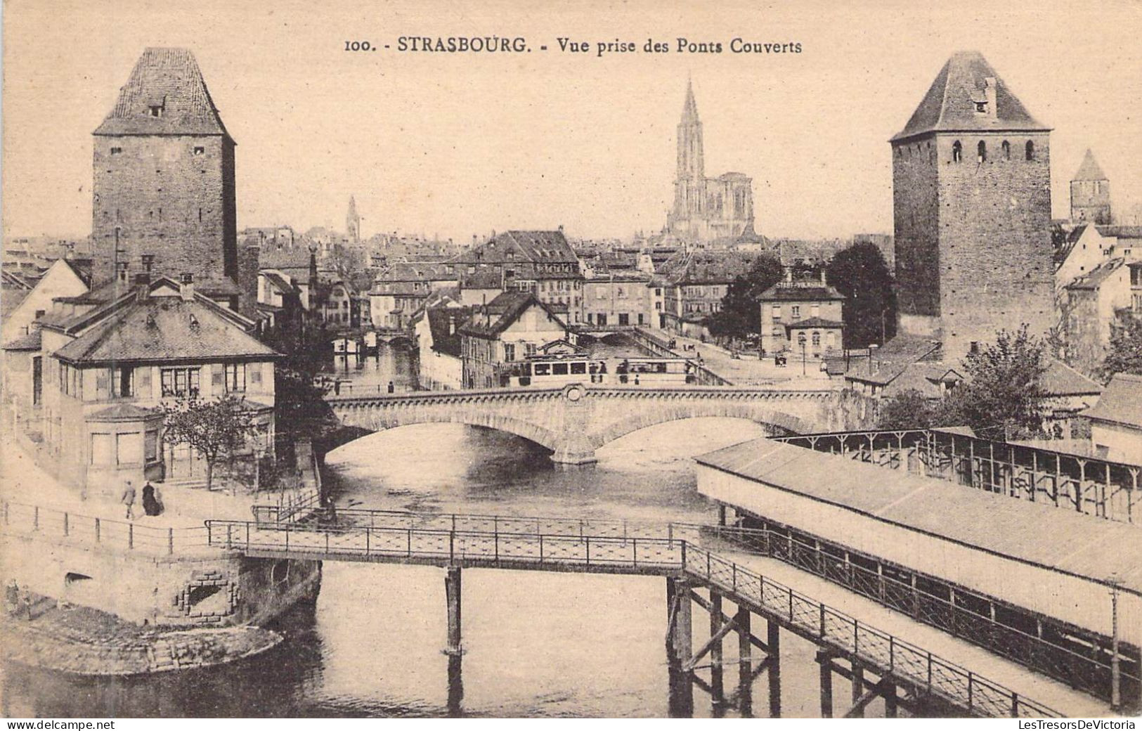 FRANCE - 67 - STRASBOURG - Vue Prise Des Ponts Couverts - Carte Postale Ancienne - Straatsburg