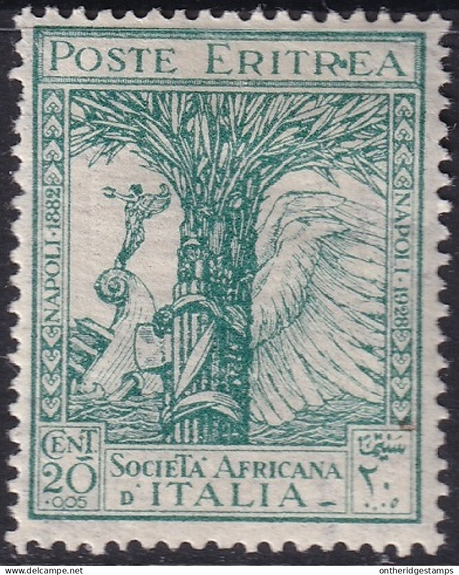 Eritrea 1928 Sc B21 Var Sa 132a MH* "dot In Eritrea" Variety - Eritrée