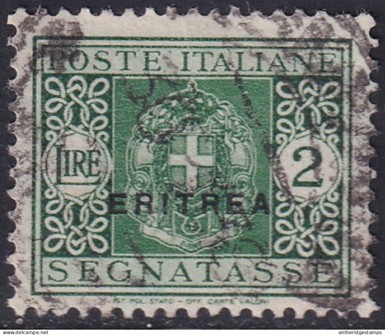 Eritrea 1934 Sc J24 Sa S35 Postage Due Used - Eritrée