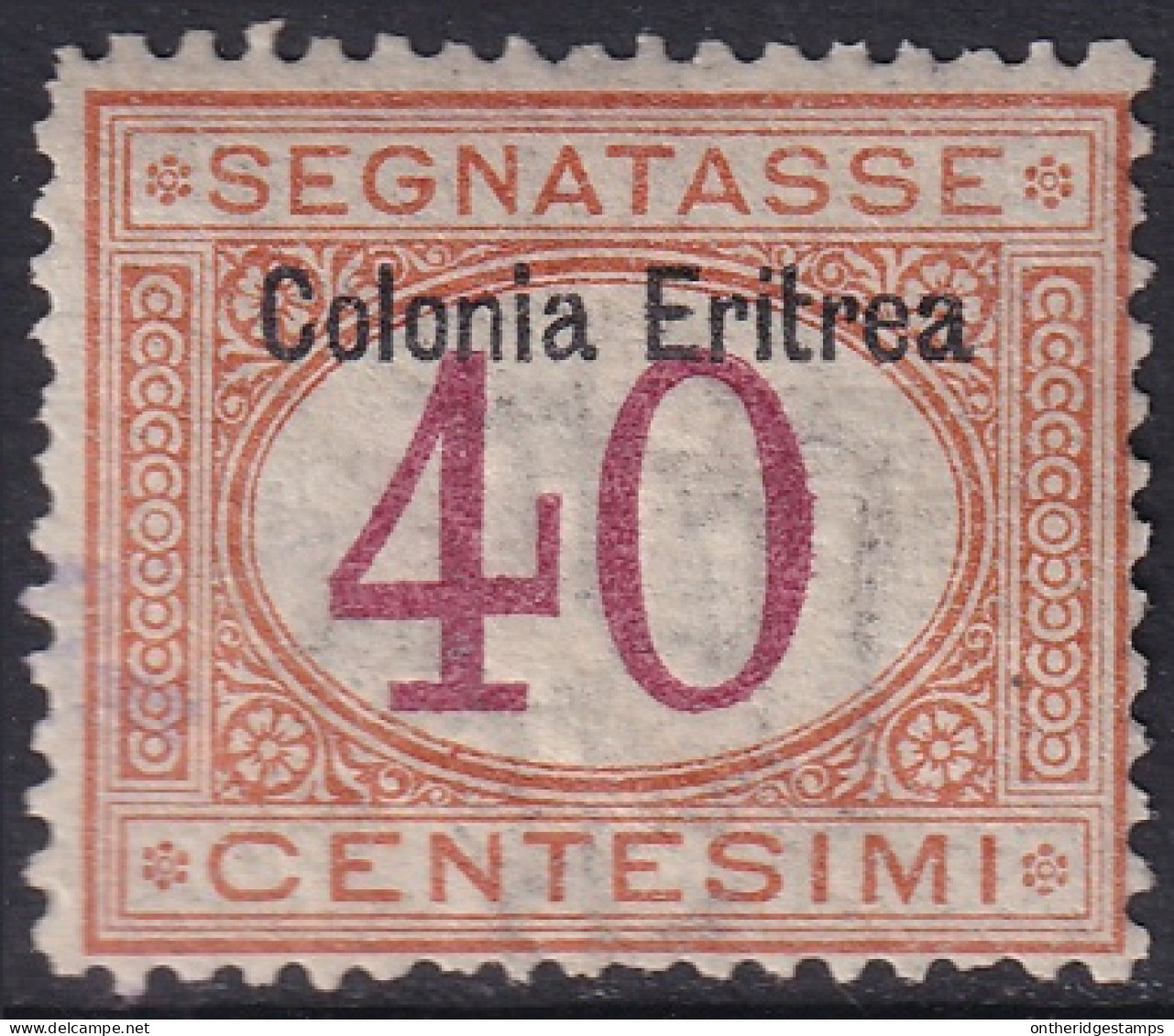 Eritrea 1903 Sc J5 Sa S5 Postage Due MH* Crease - Eritrée