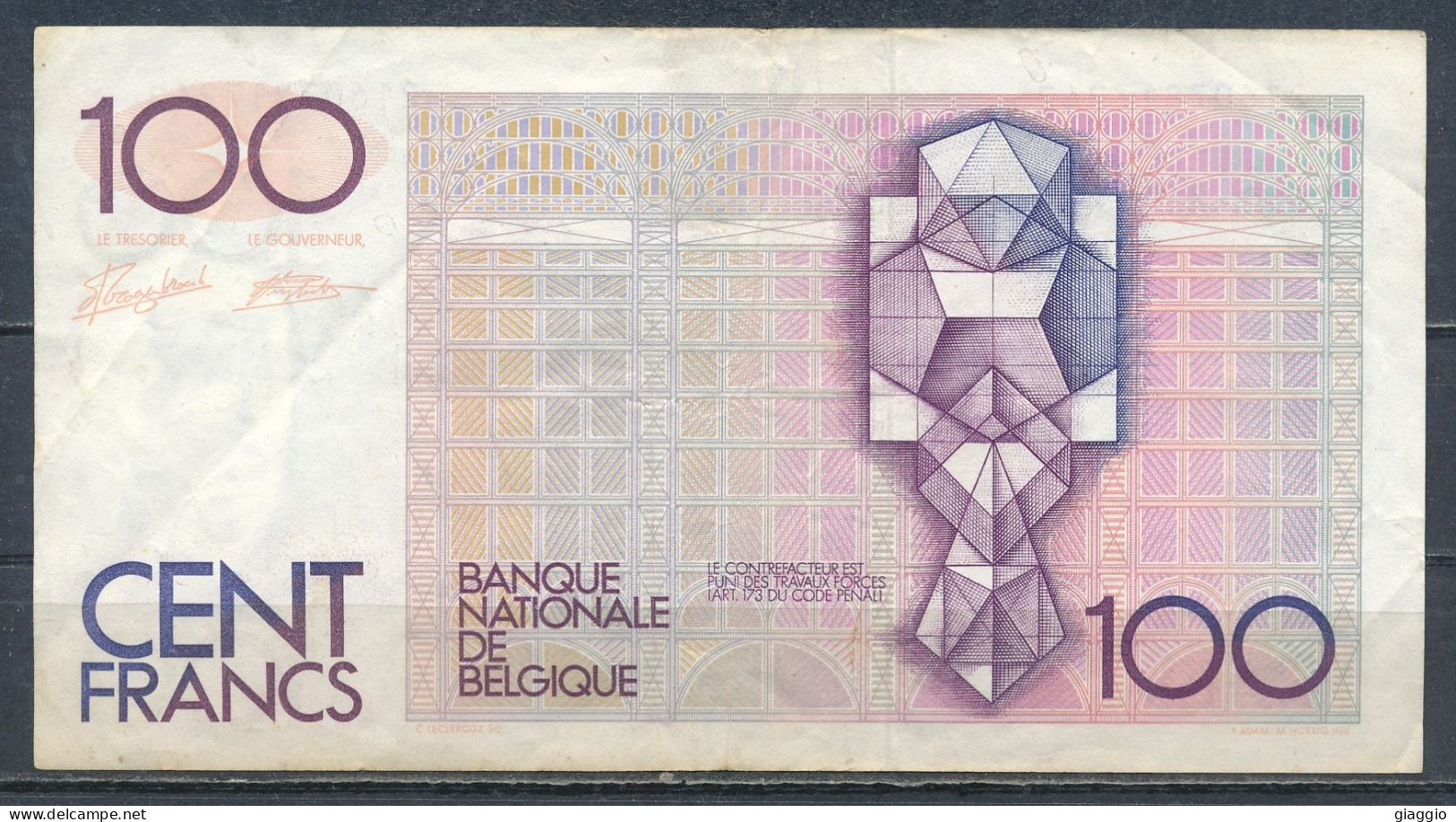 °°° BELGIUM - 100 FRANCS °°° - 100 Francos